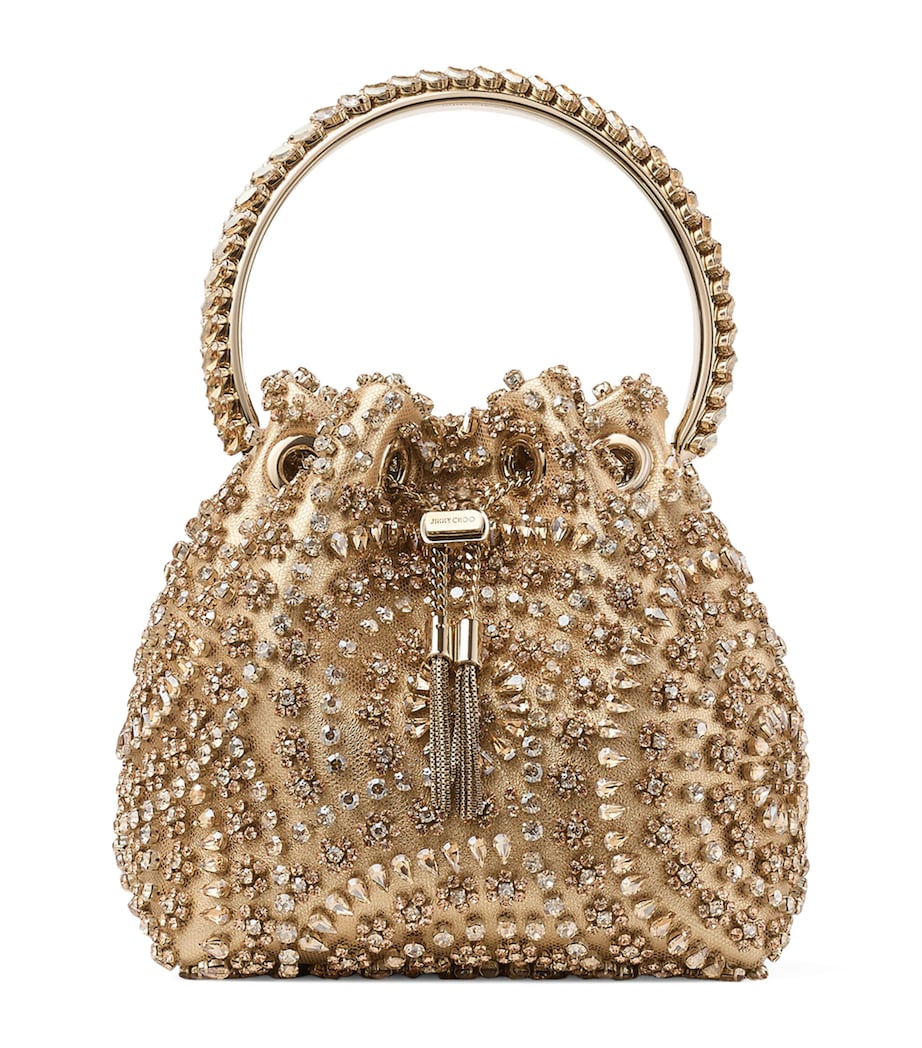 Embellished Bon Bon Top-Handle Bag GOLD MIX/CRYSTAL Image 1