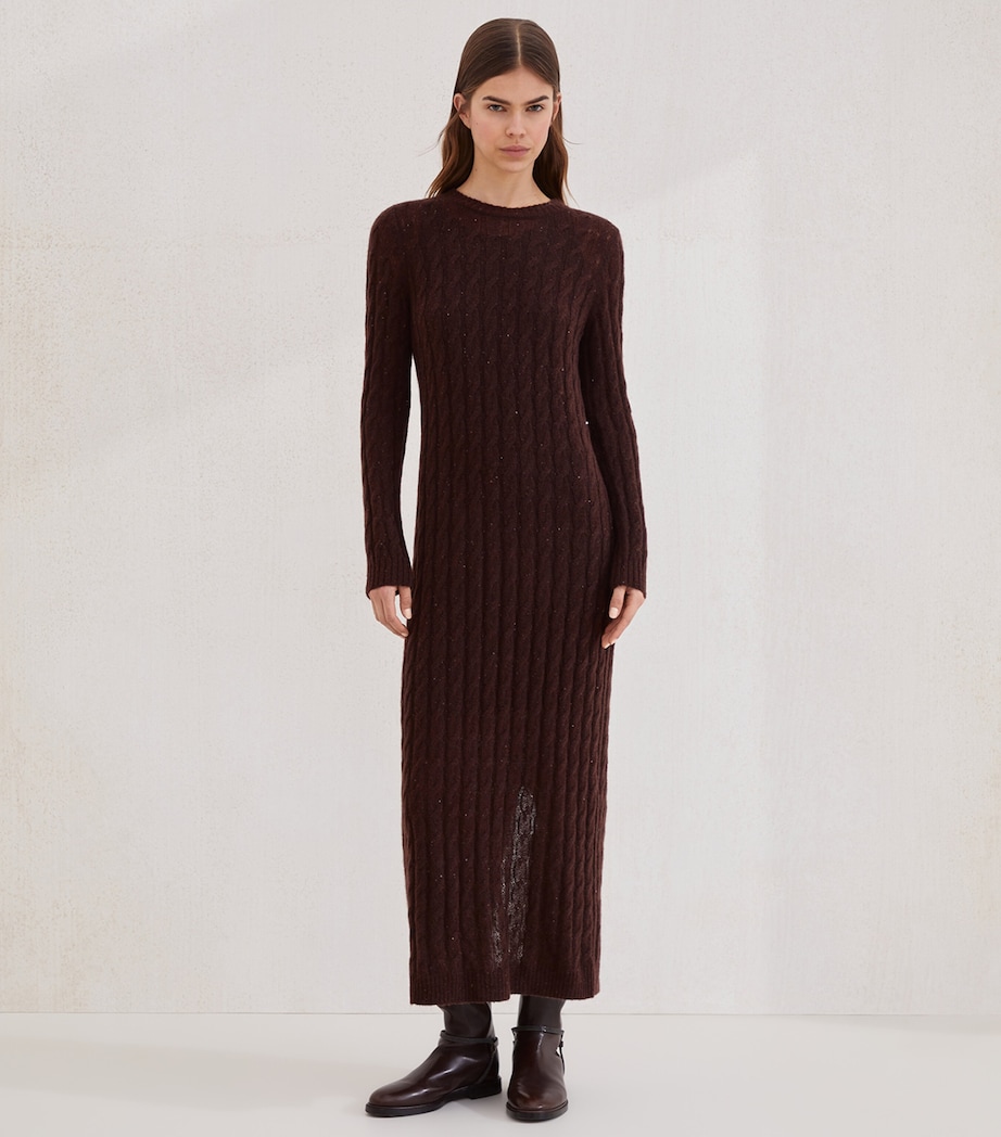 Cable-Knit Maxi Dress C4211 Image 3