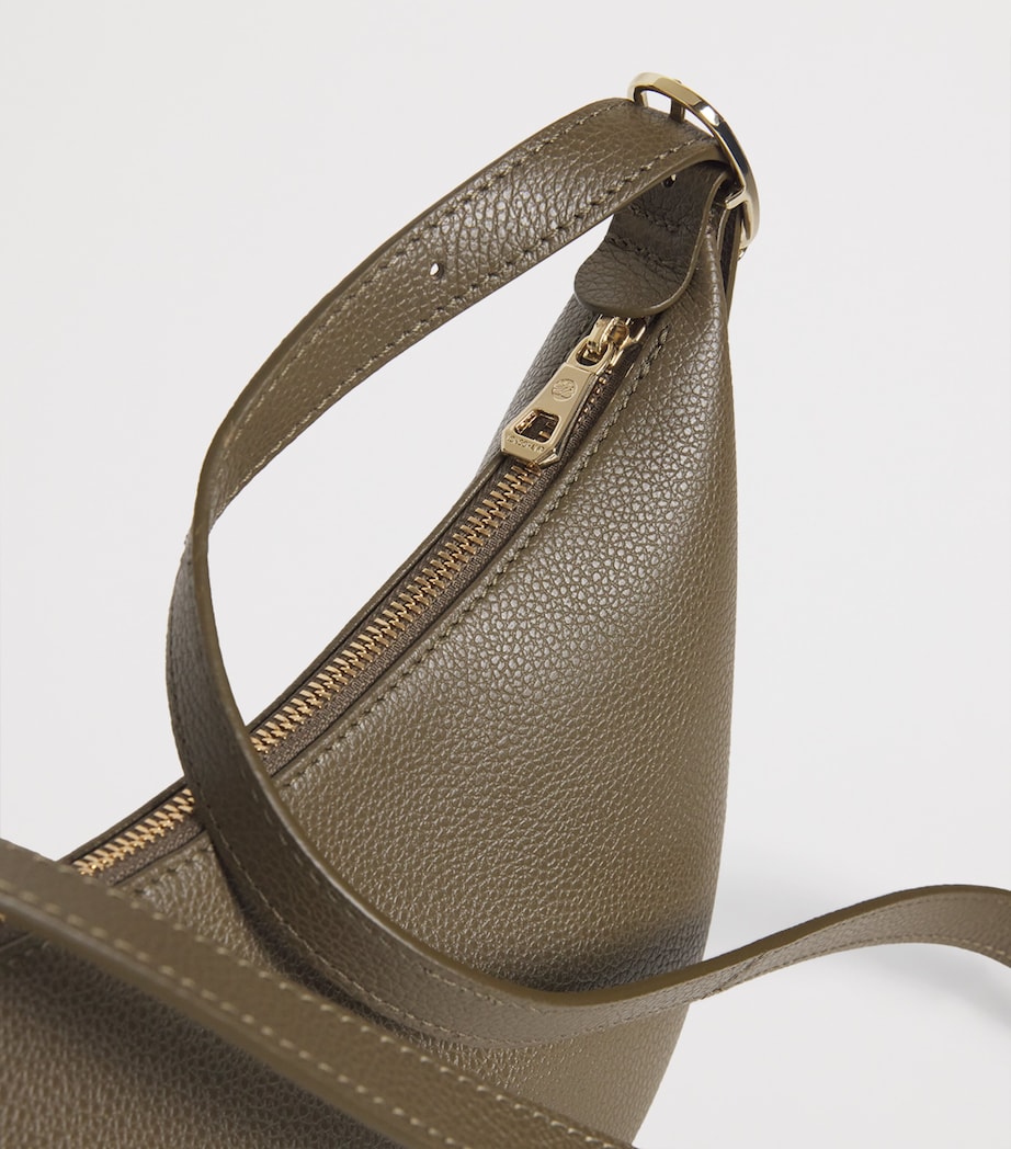 Longchamp Small Leather Le Foulonné Cross-Body Bag Caper Image 4