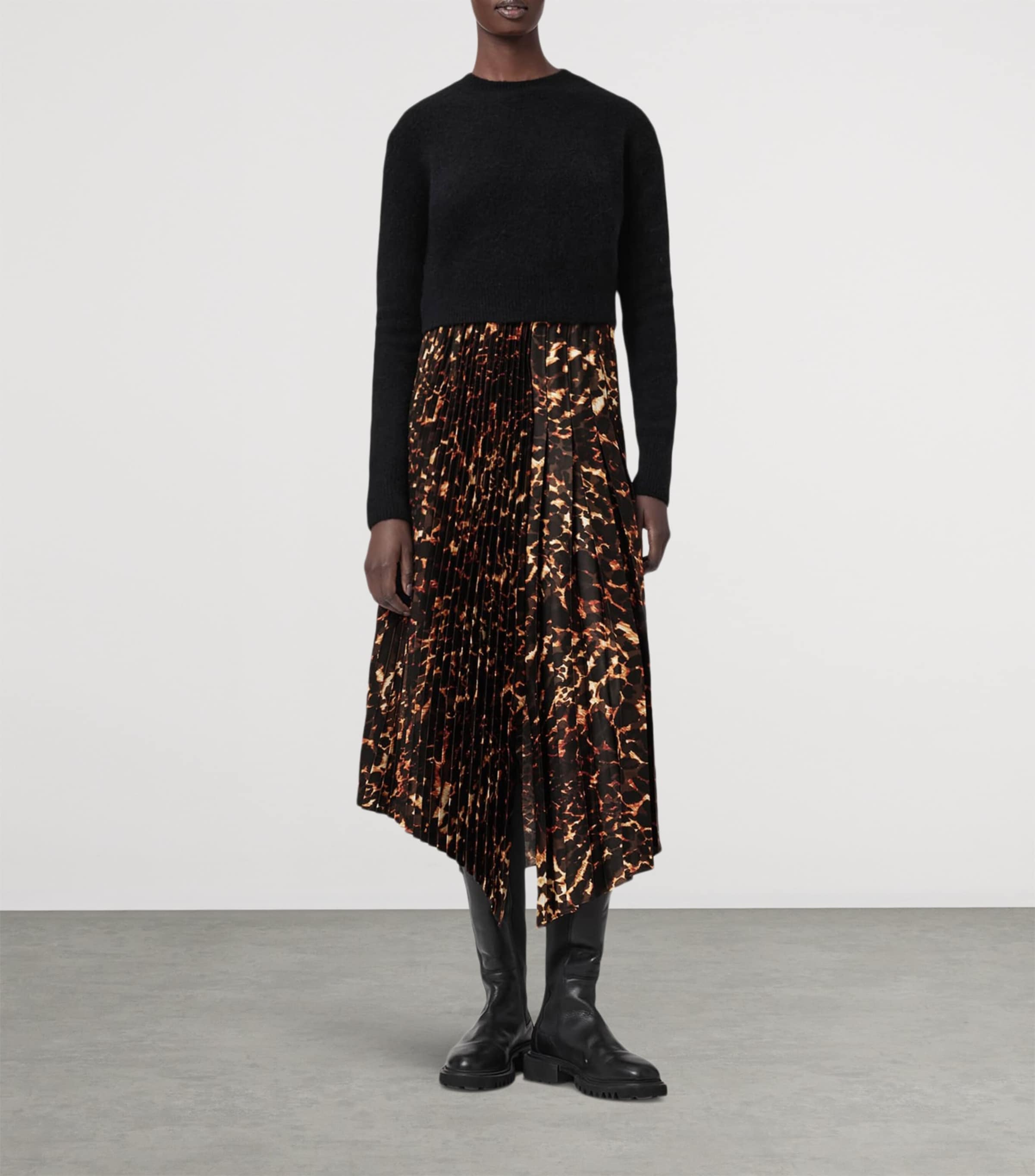 2-In-1 Jax Midi Dress BLACK/BITTER BROWN Image 3