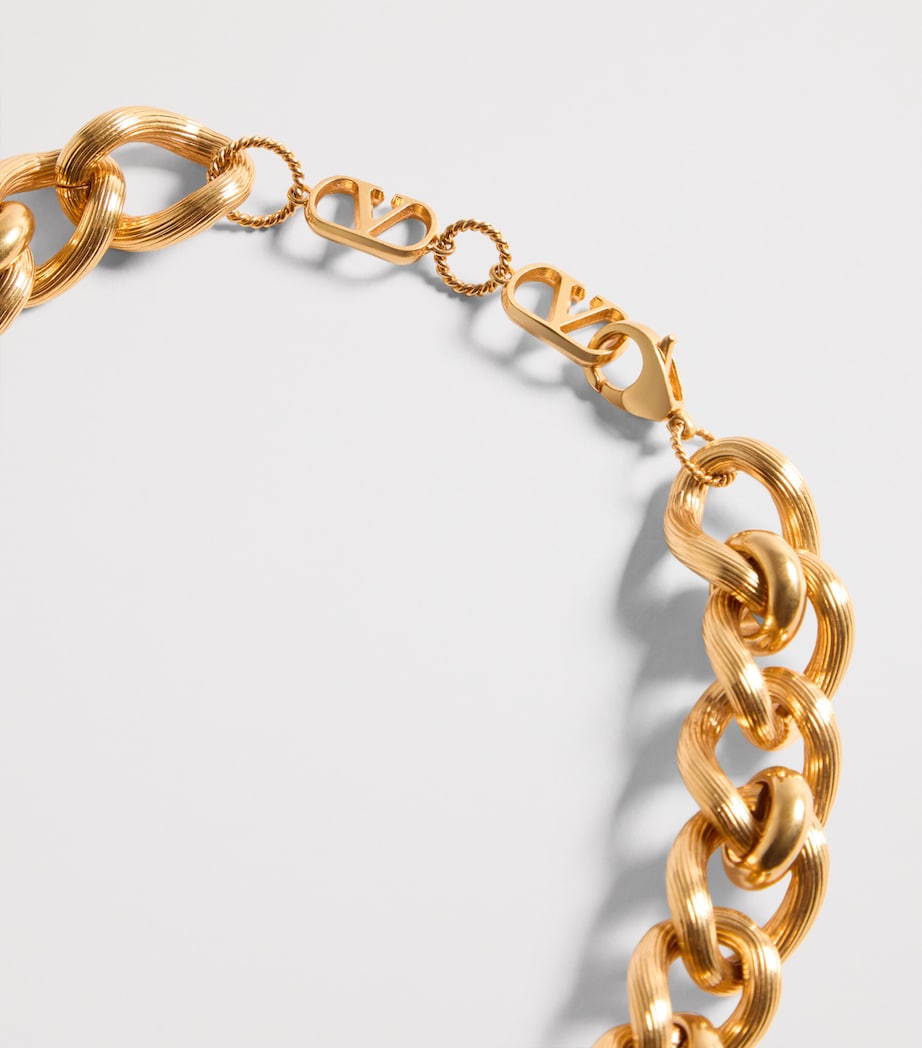 Metal, Resin and Swarovski Crystal Coeur Royal Necklace BVX Image 4