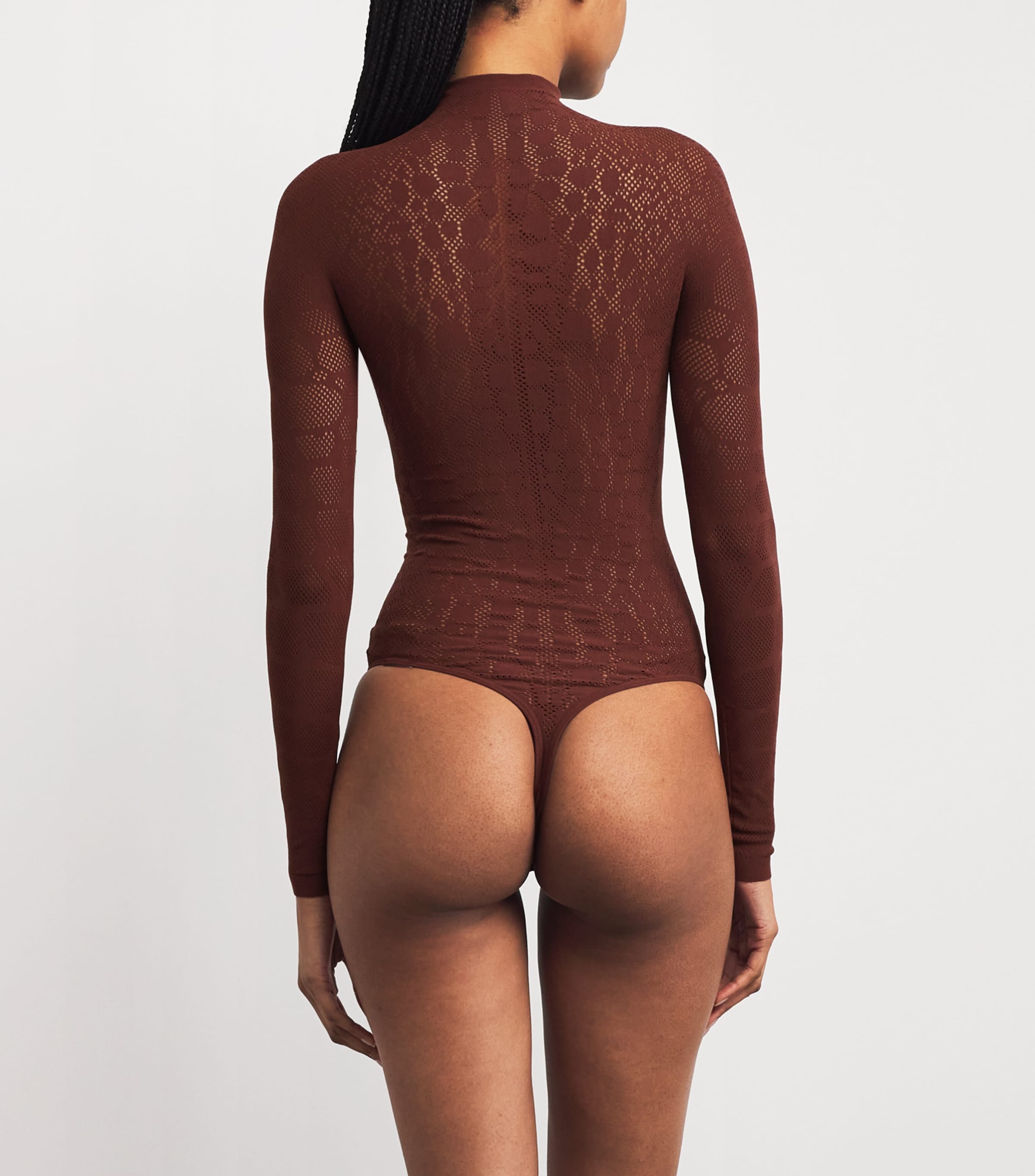 Reptile Net Bodysuit 4871 MAHAGONY Image 3