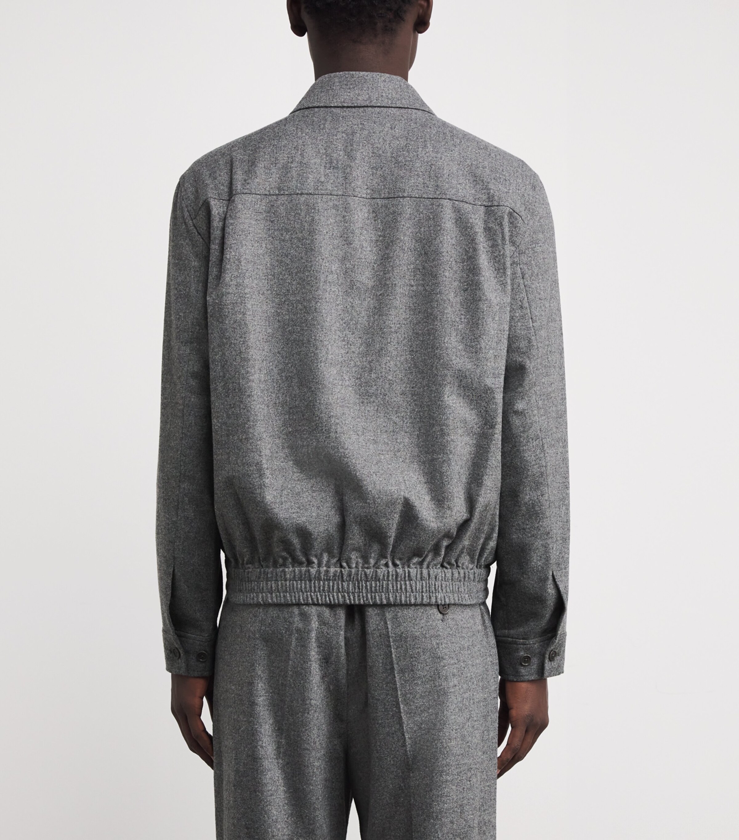 Wool Ernie Shirt Jacket CHARCOAL MELANGE Image 4