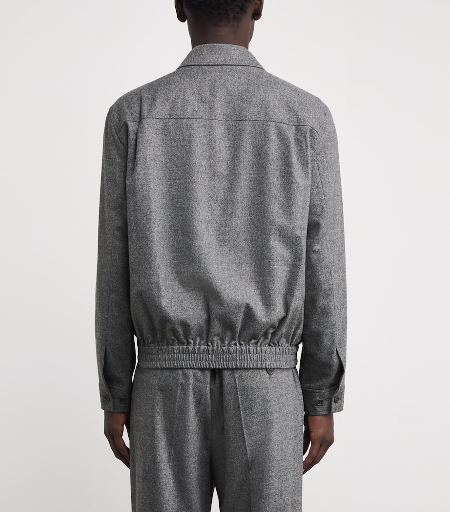 Wool Ernie Shirt Jacket CHARCOAL MELANGE Image 4