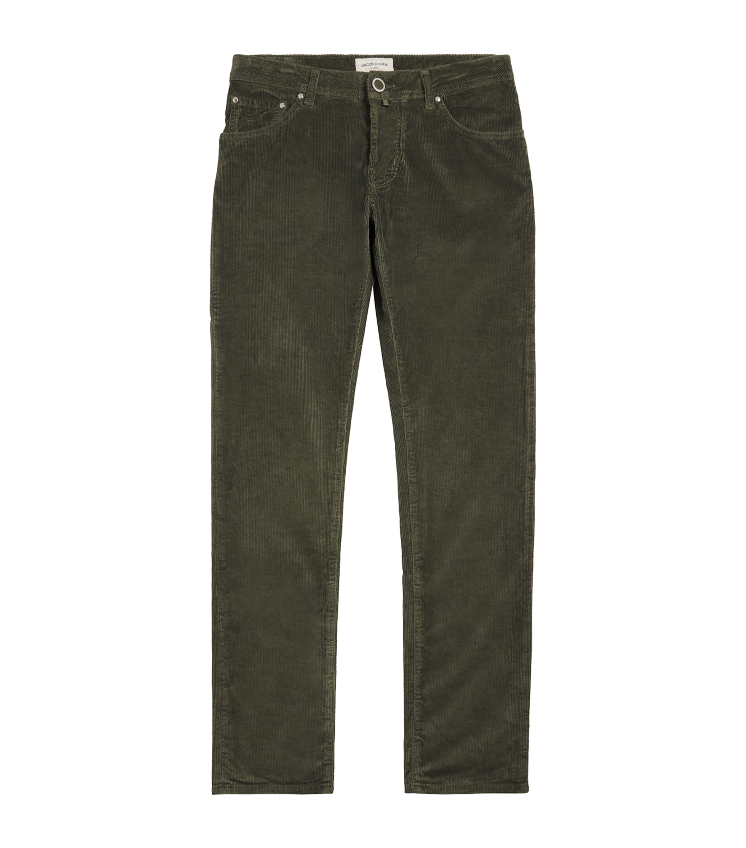 Jacob Cohen Tailored Denim Trousers Five Pockets In Green