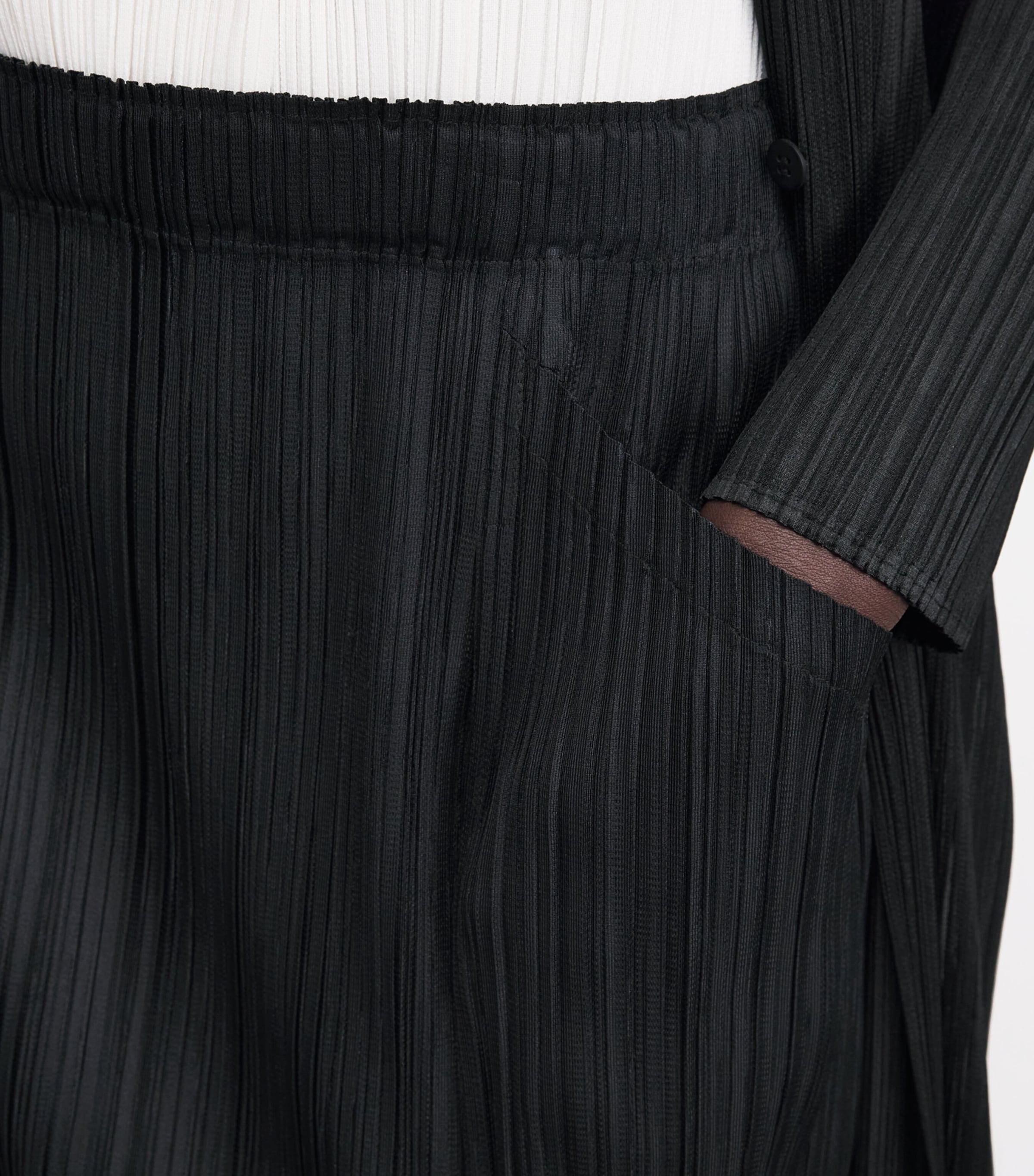 Pleats Please Issey Miyake Black Thicker Bottoms 1 Skirt | Harrods US