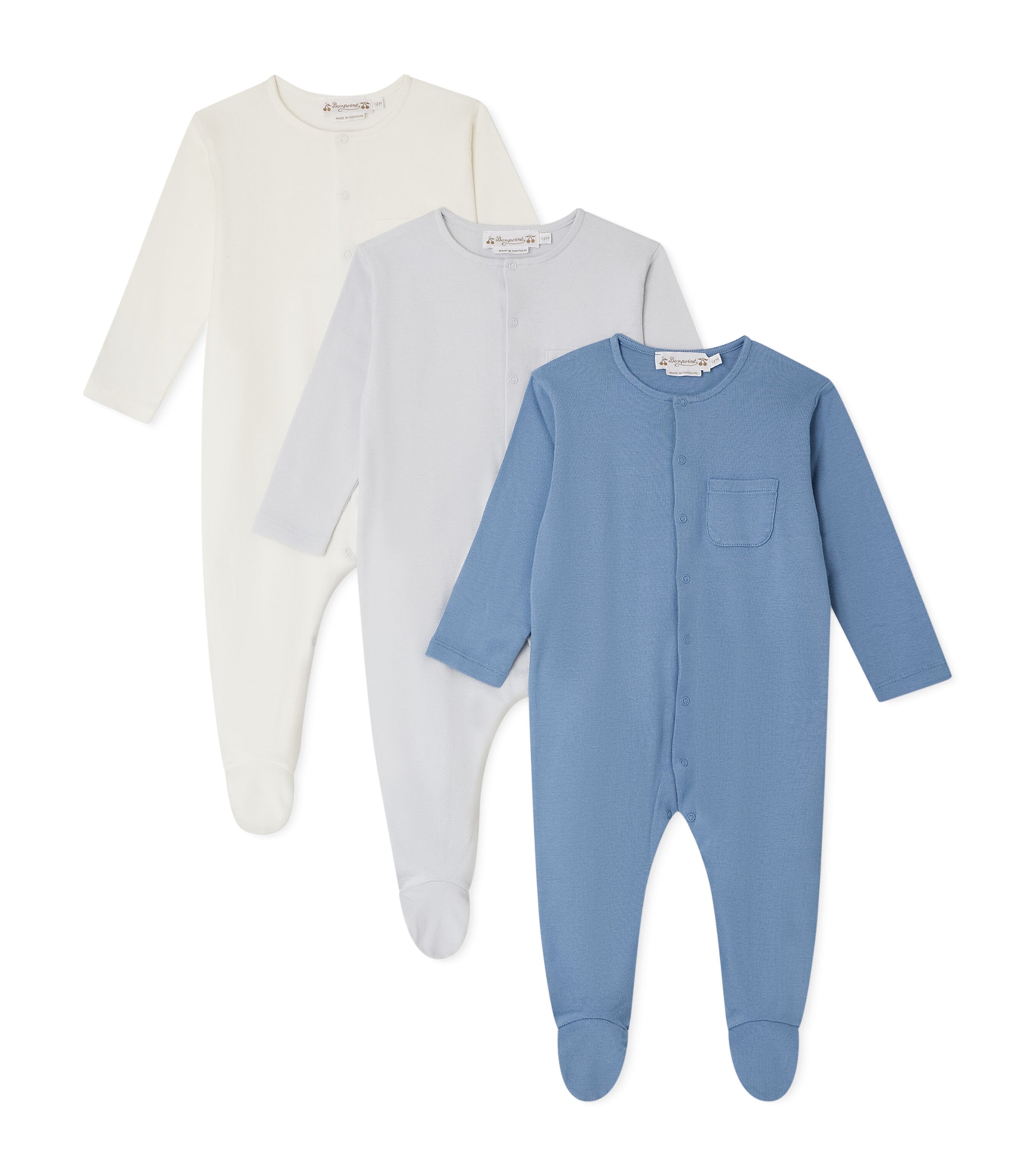Bonpoint Cotton Cosima Pyjama Set In Blue