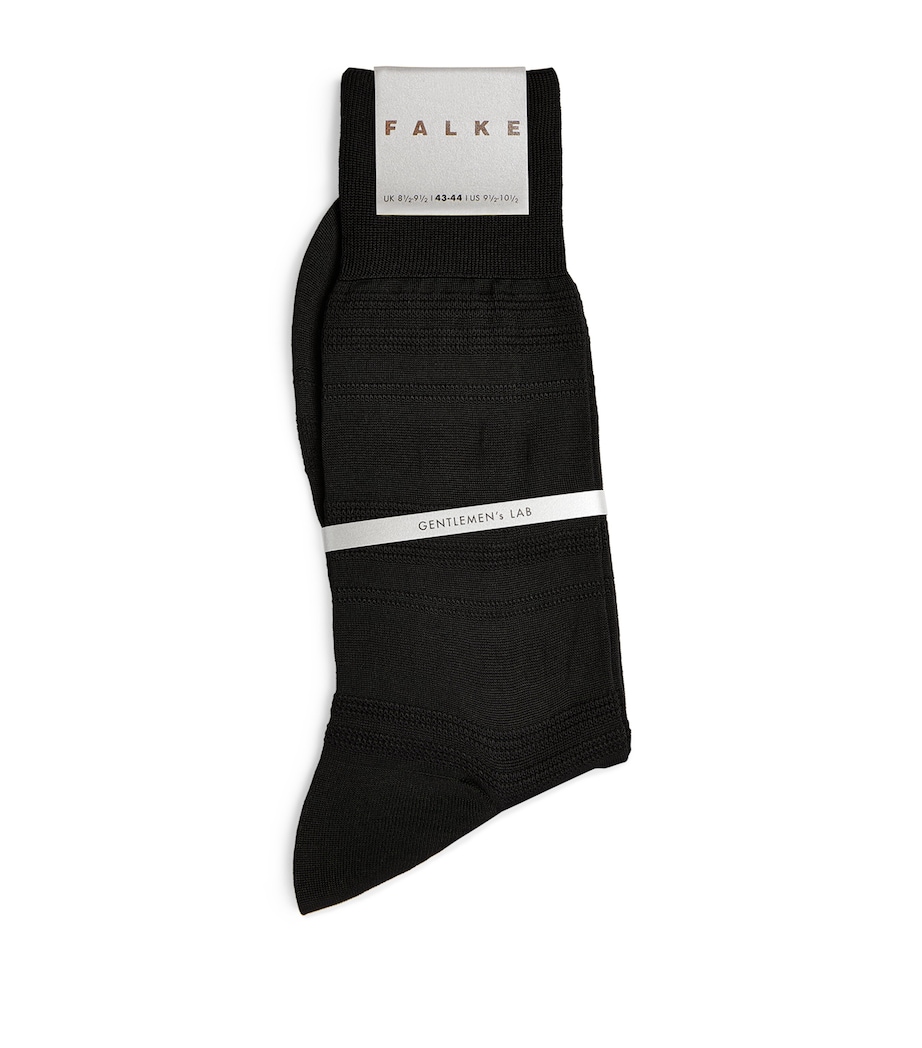 Silk-Blend HighShine Socks 3000/BLACK Image 1