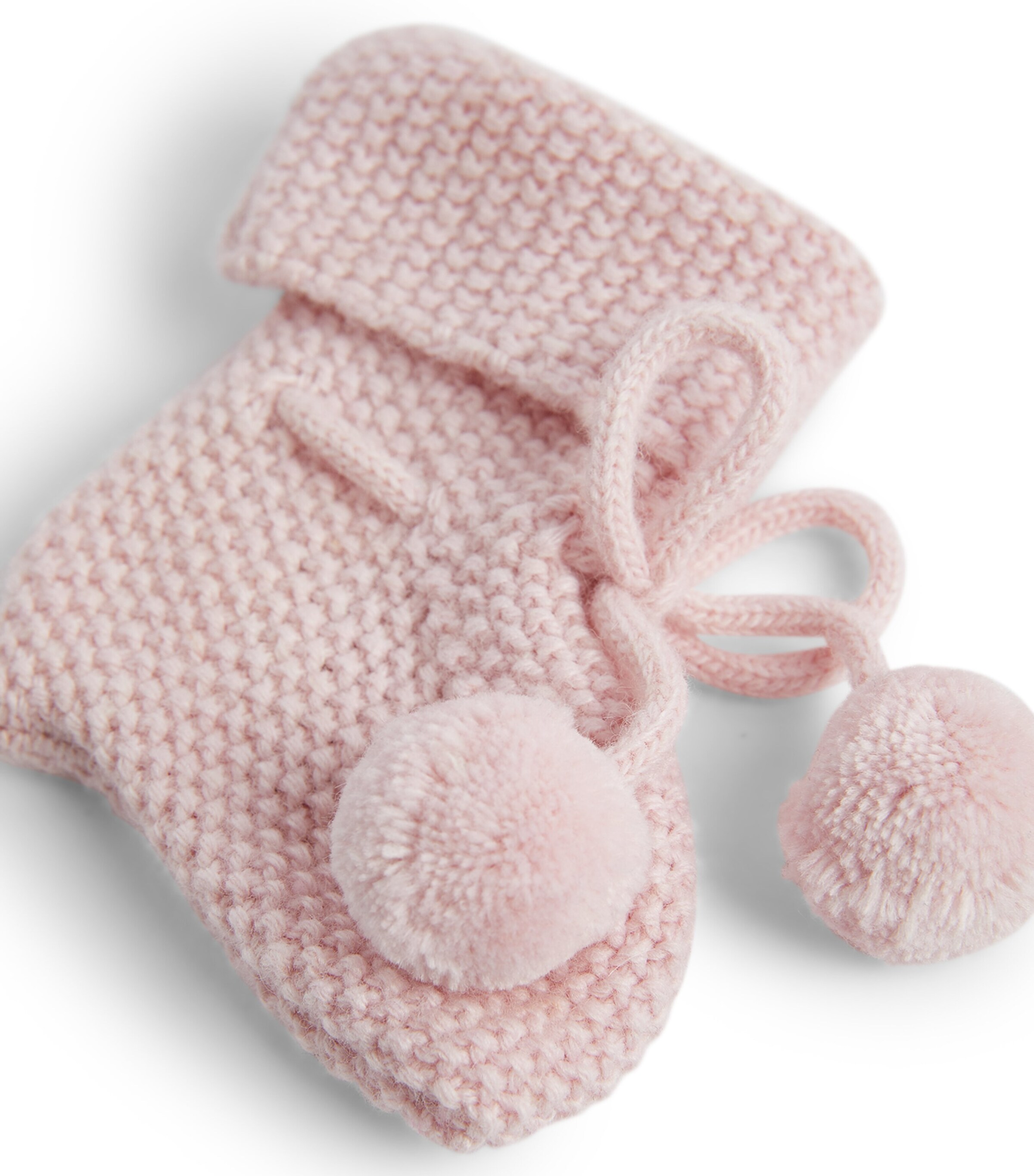 Pom-Pom Booties PALE PINK Image 3