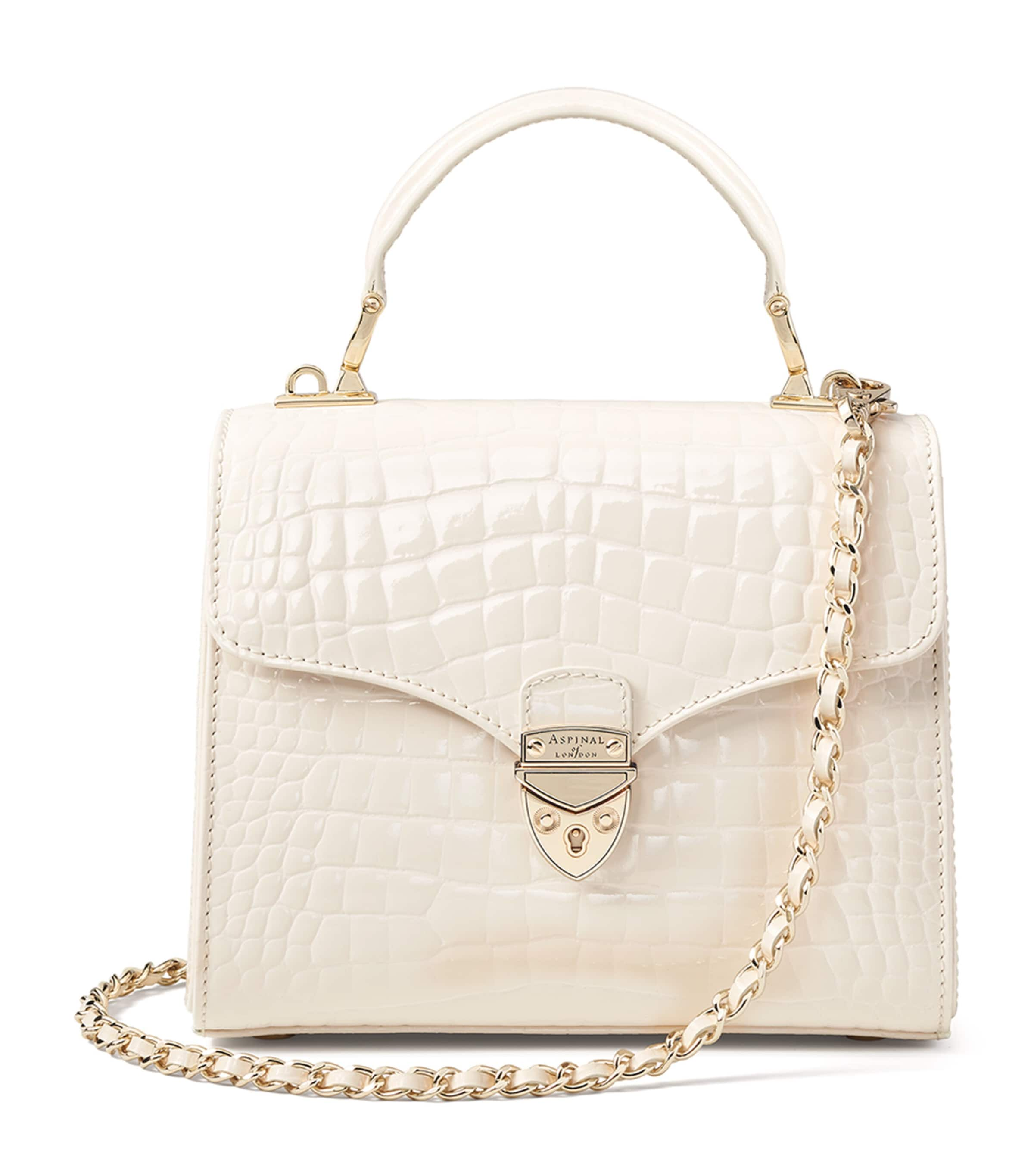 Aspinal Of London Midi Mayfair Top-handle Bag In Neutral