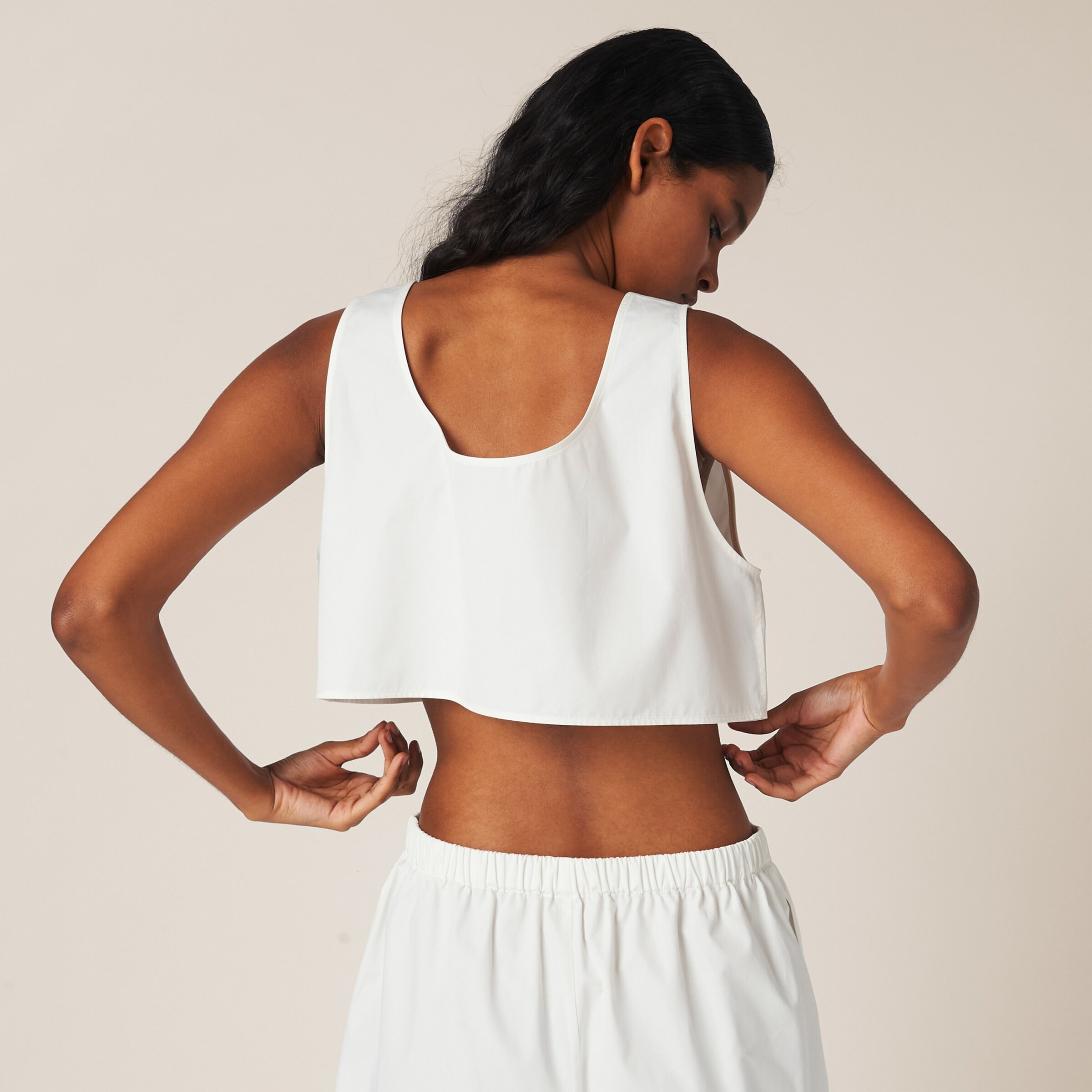 Miu Miu Womens Logo Crop Top Image 4