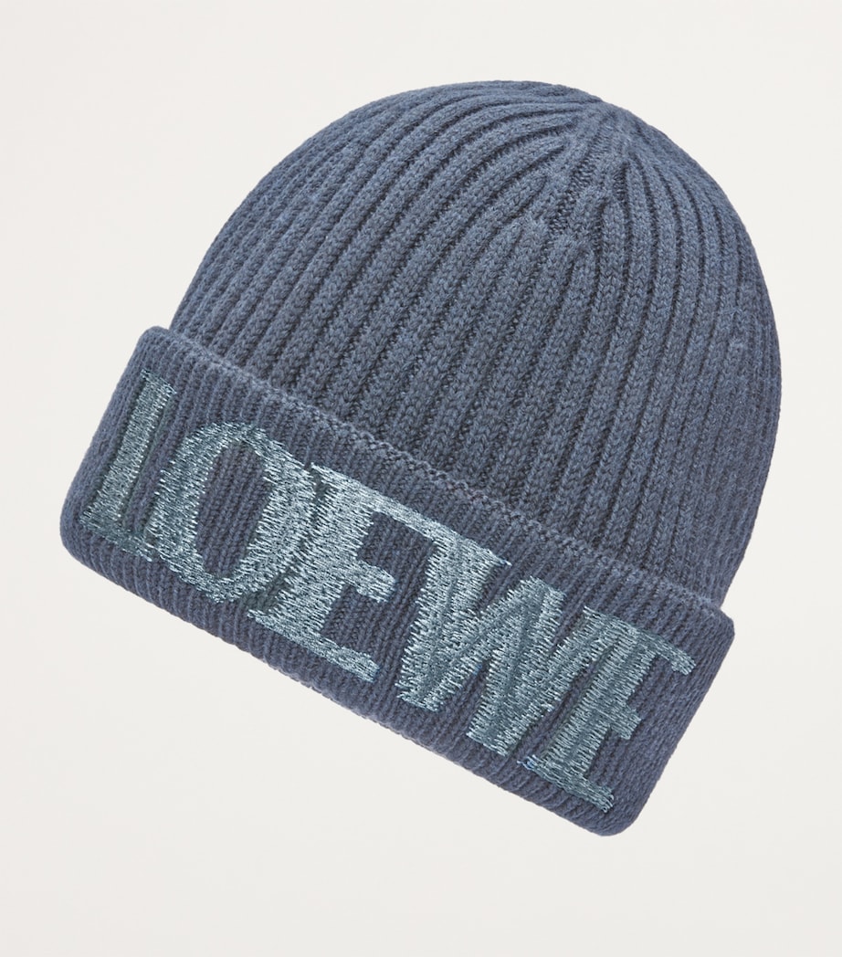 Wool-Blend Beanie GREY BLUE Image 3