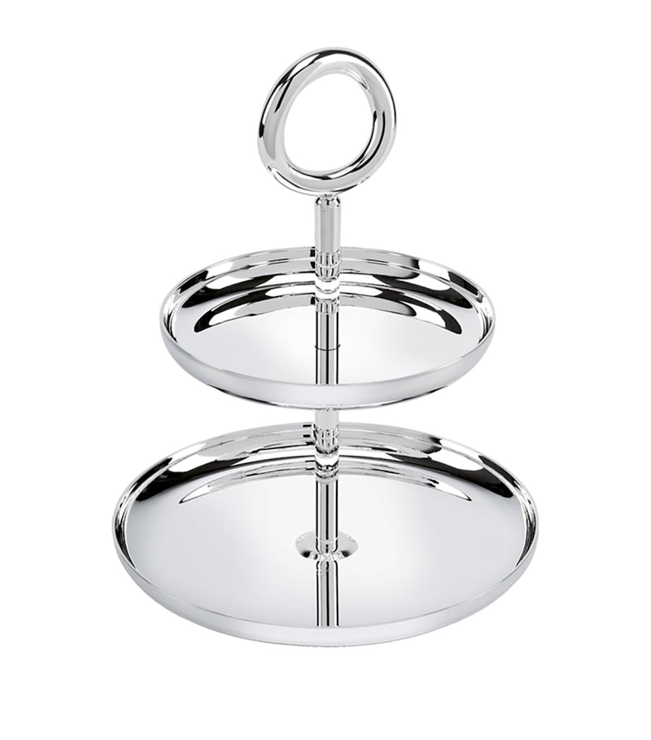 Vertigo Silver Plated Dessert Stand SILVER Image 1