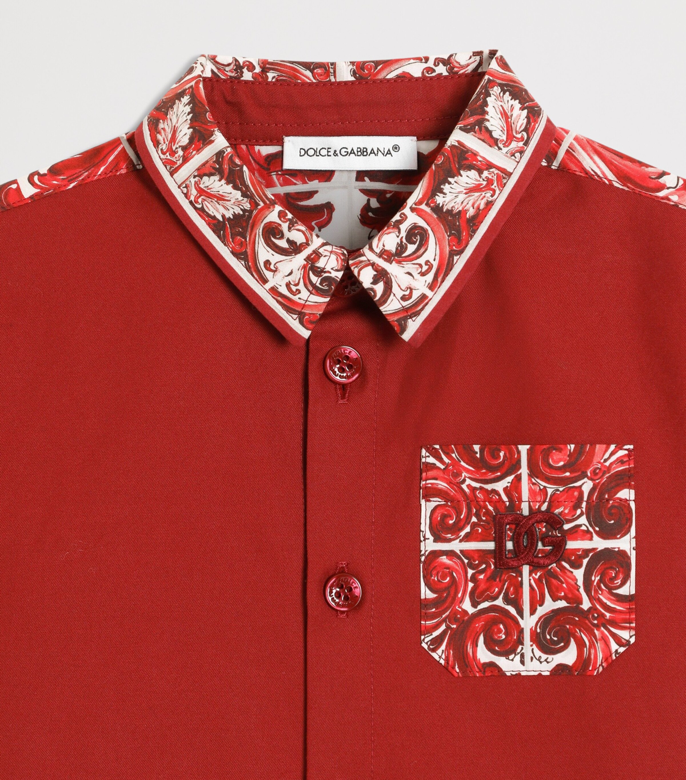 Dolce&Gabbana Kids Majolica Print T-Shirt (3-30 Months) Combined Colou Image 3