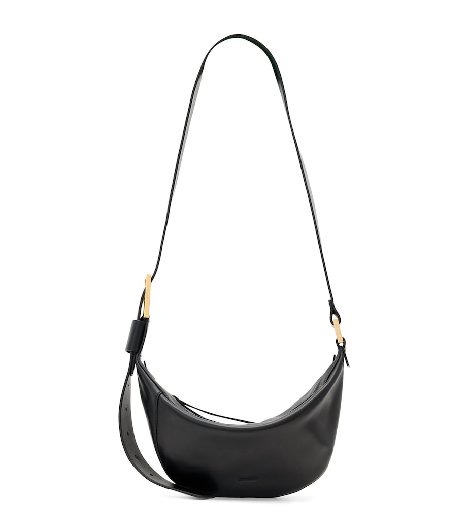 Leather Luna Cross-Body Bag BLACK Image 1