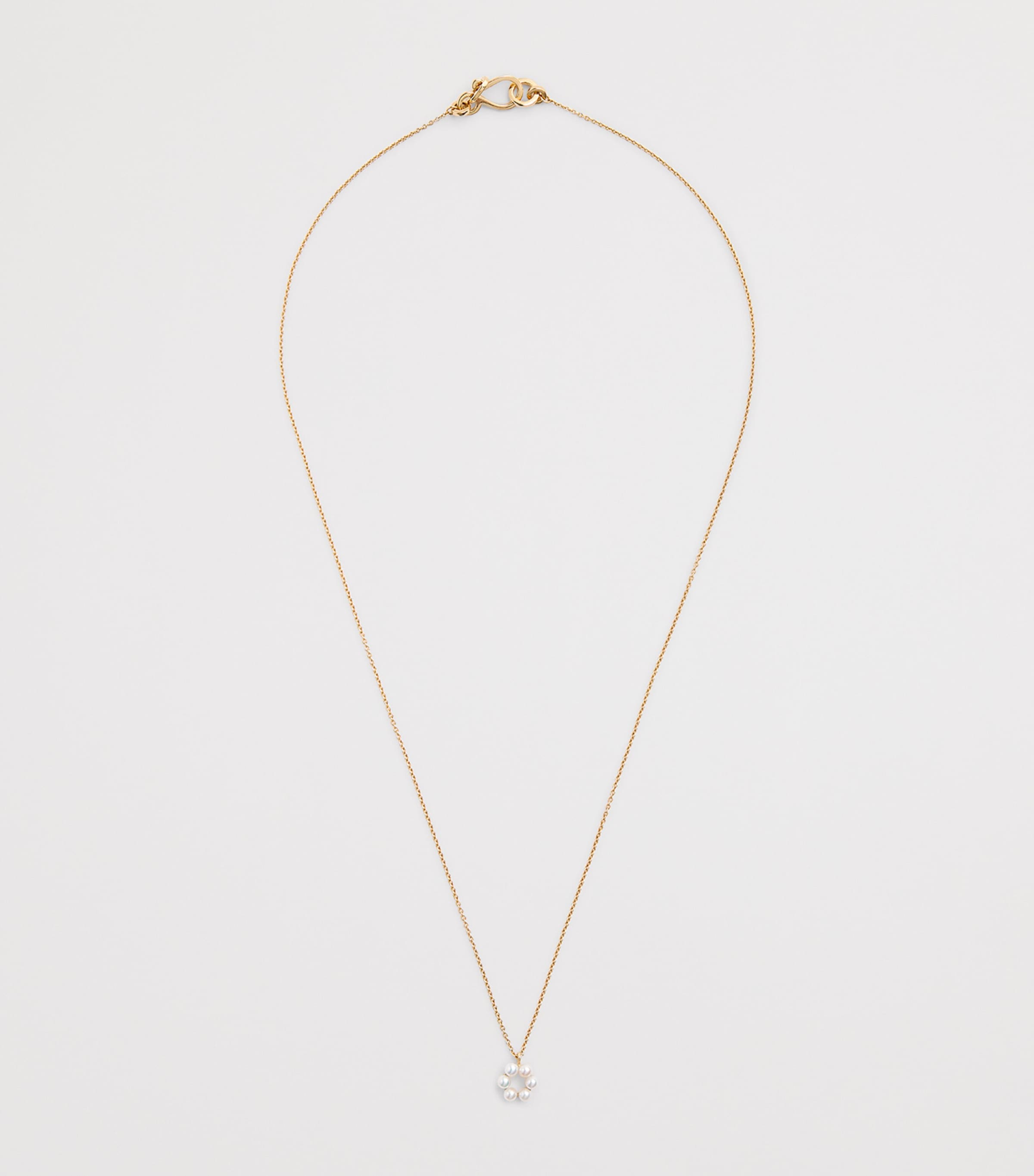 Yellow Gold and Pearl Starry Night Luna Perle Necklace YELLOW GOLD Image 3