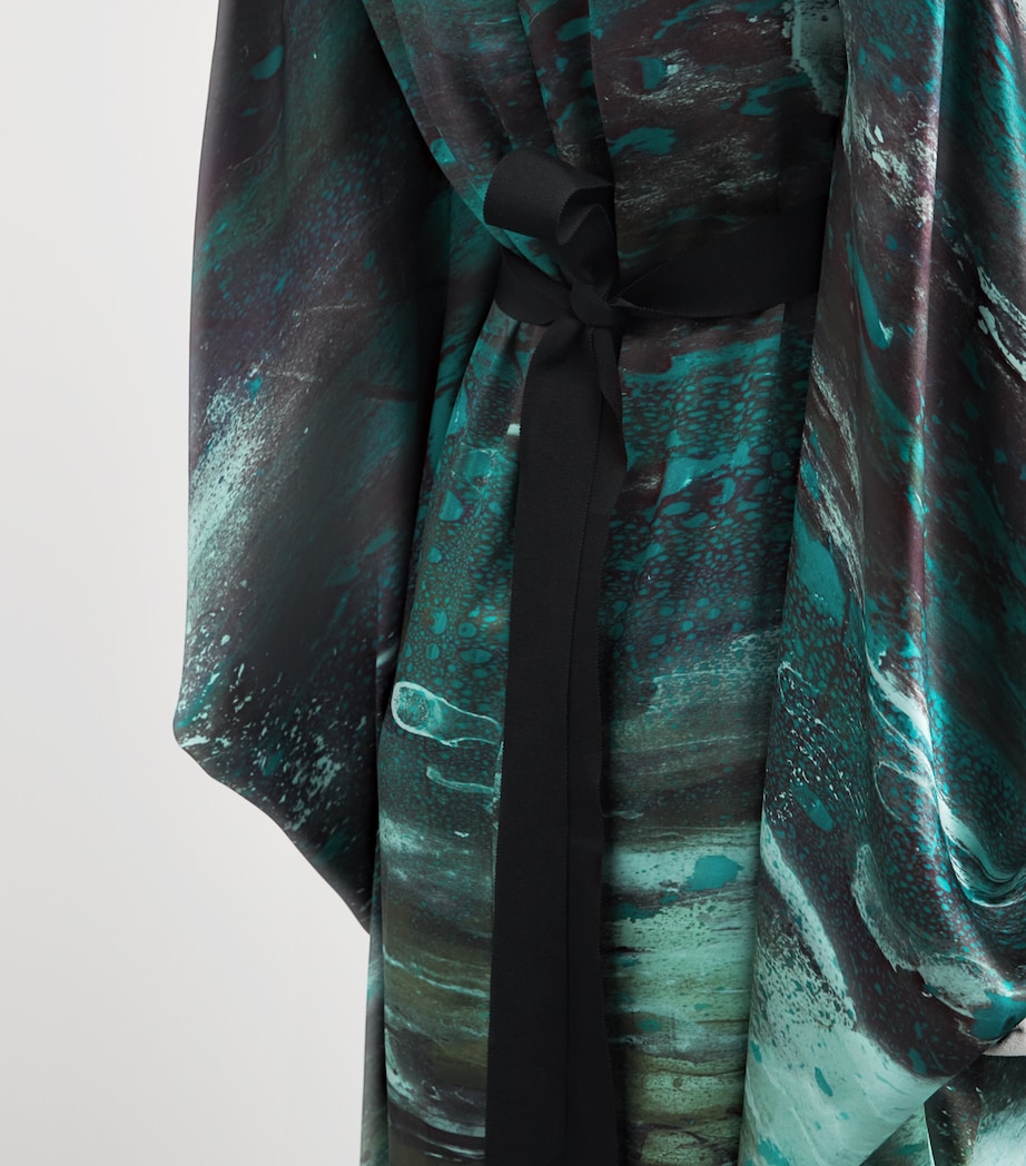 Roksanda Womens Silk Raziya Maxi Dress Brush Teal/mint Image 3