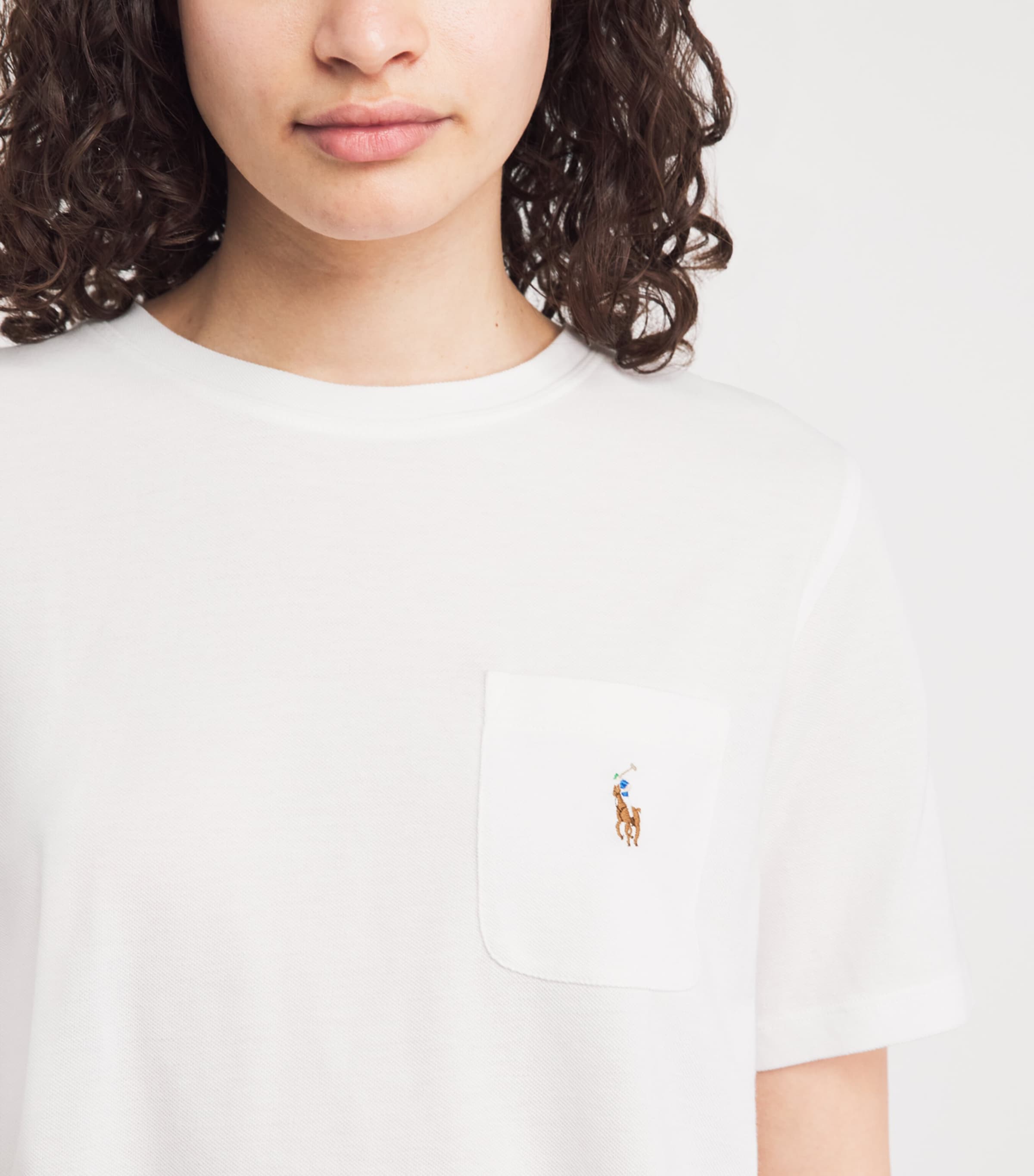 Polo Ralph Lauren Womens Cotton-Modal Short Pyjama Set White Cloud Image 3
