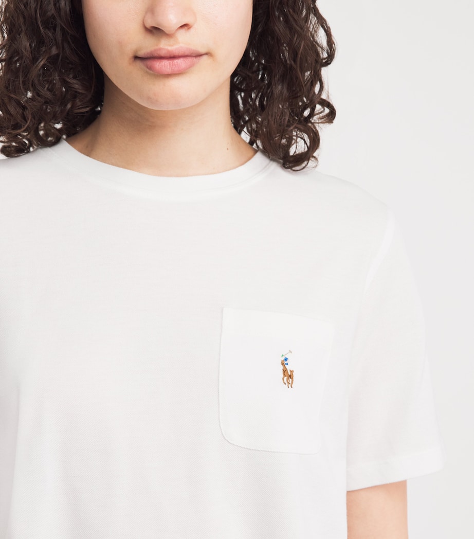 Polo Ralph Lauren Womens Cotton-Modal Short Pyjama Set White Cloud Image 3