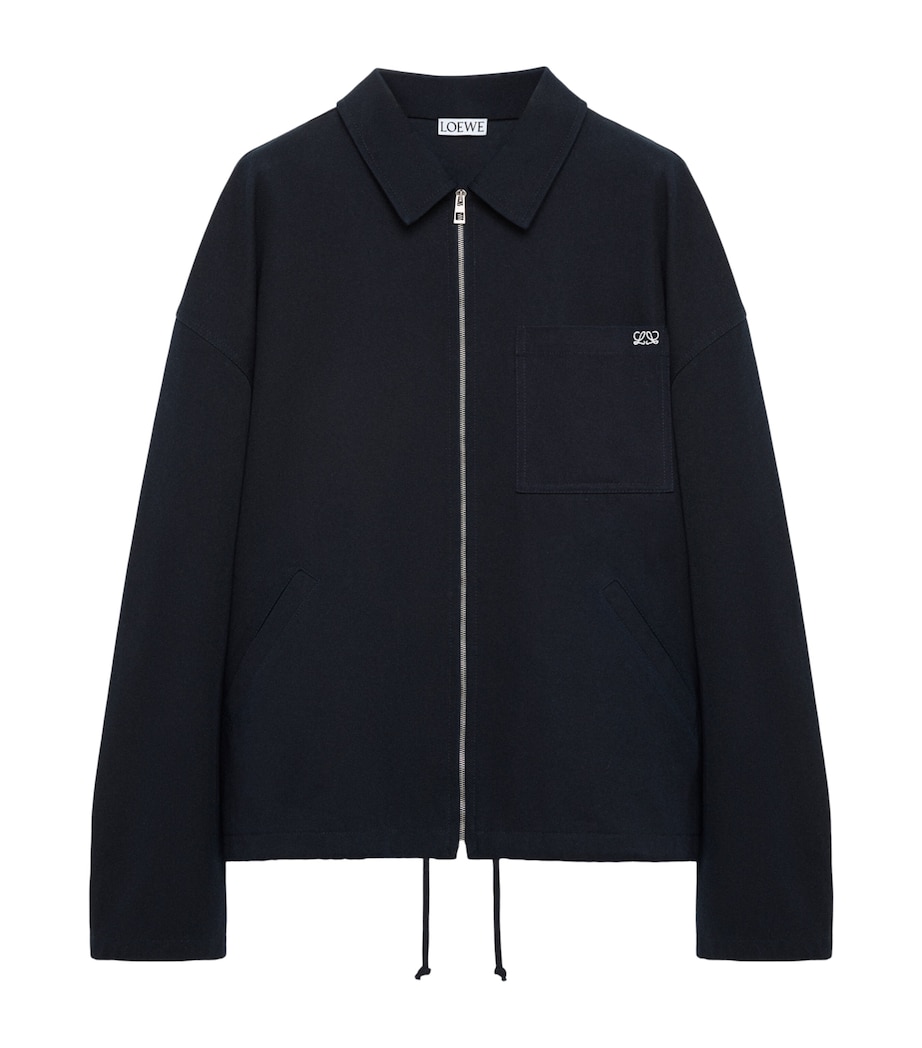 LOEWE Mens Denim Jacket Dark Navy Image 1