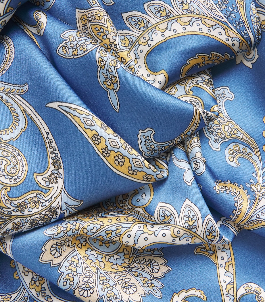 Veronica Beard Womens Silk-Blend Paisley Ember Maxi Dress Blu Coast Mlti Image 6