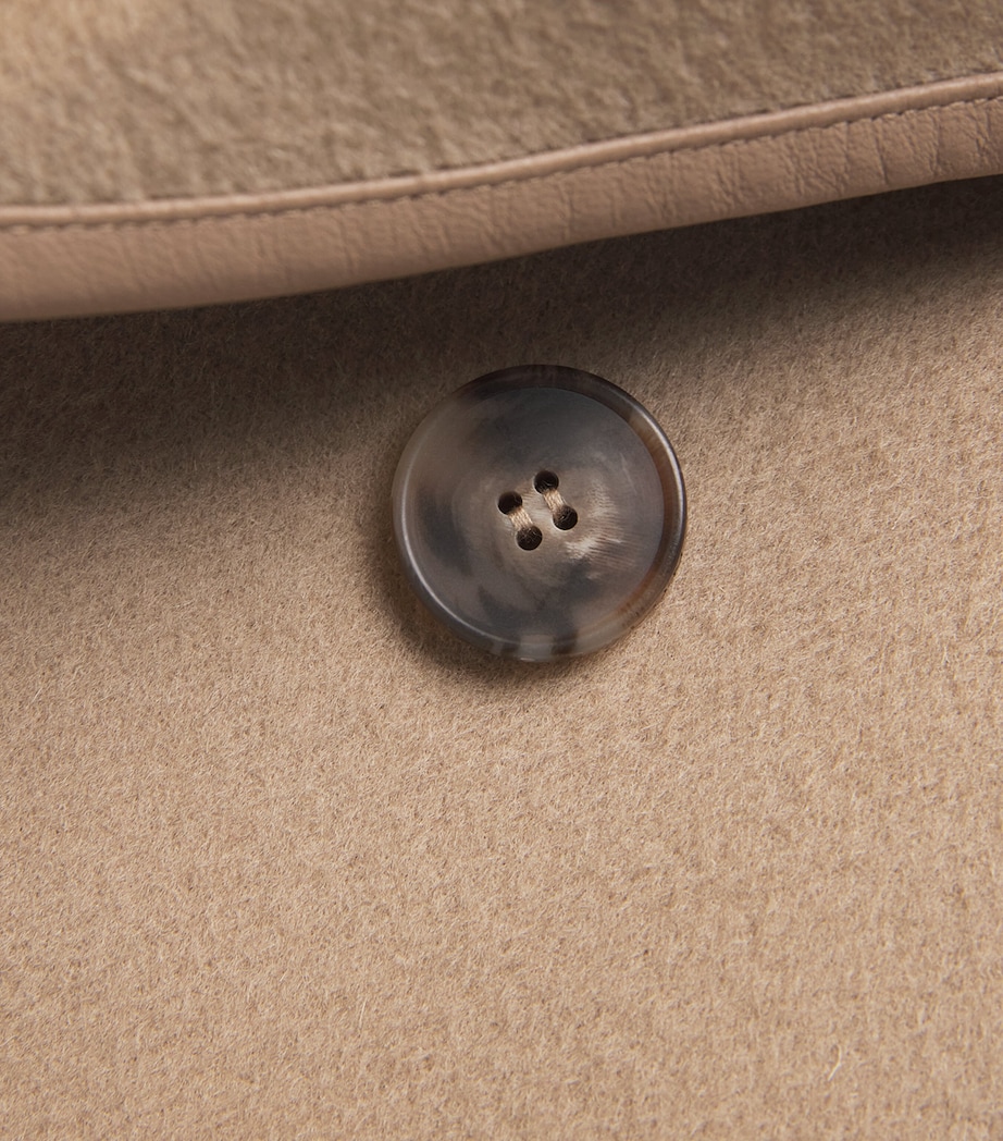 Yves Salomon Womens Wool-Cashmere Double-Breasted Pea Coat Image 6