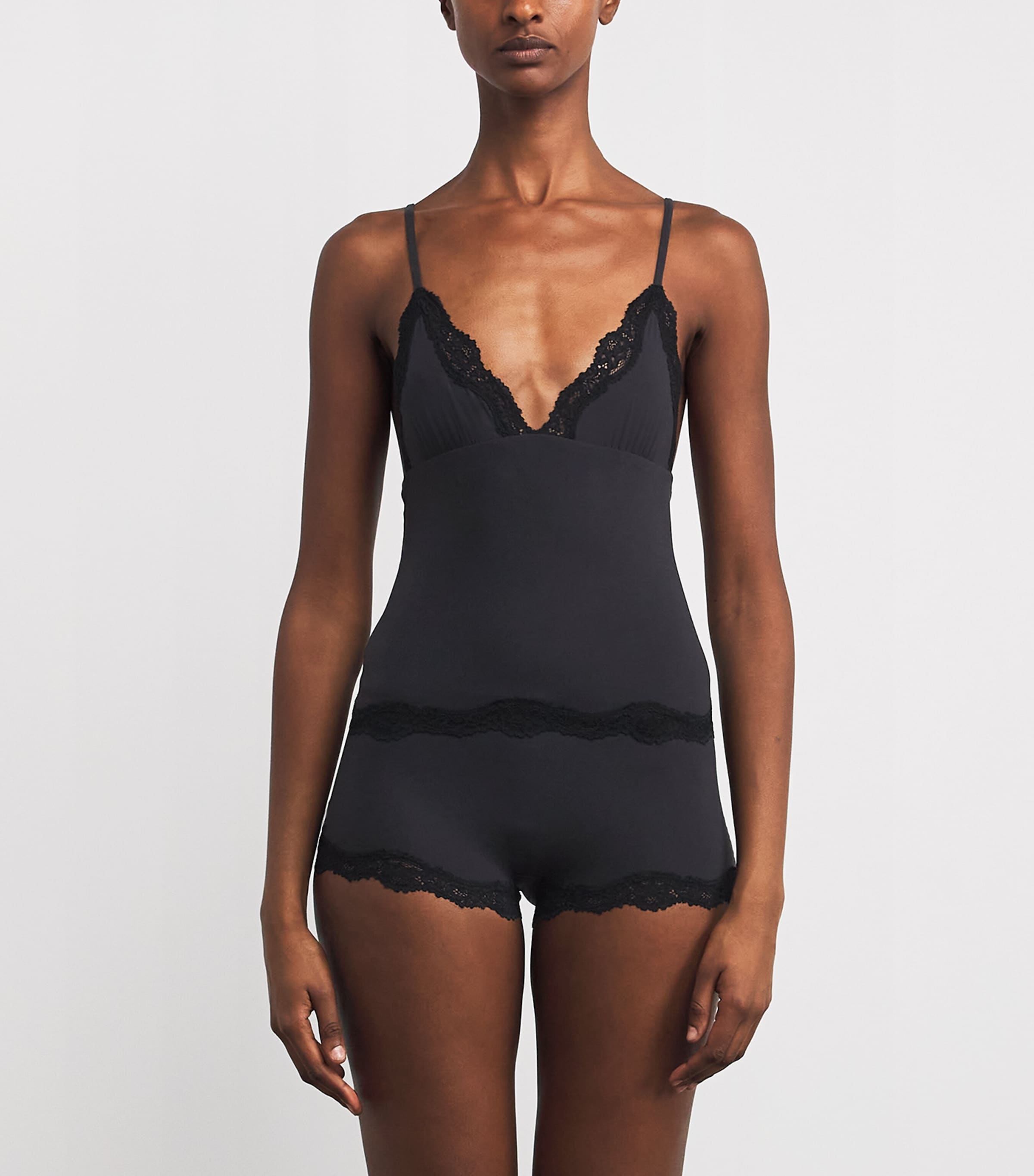 Fits Everybody Lace-Trim Cami and Shorts Set ONYX Image 2