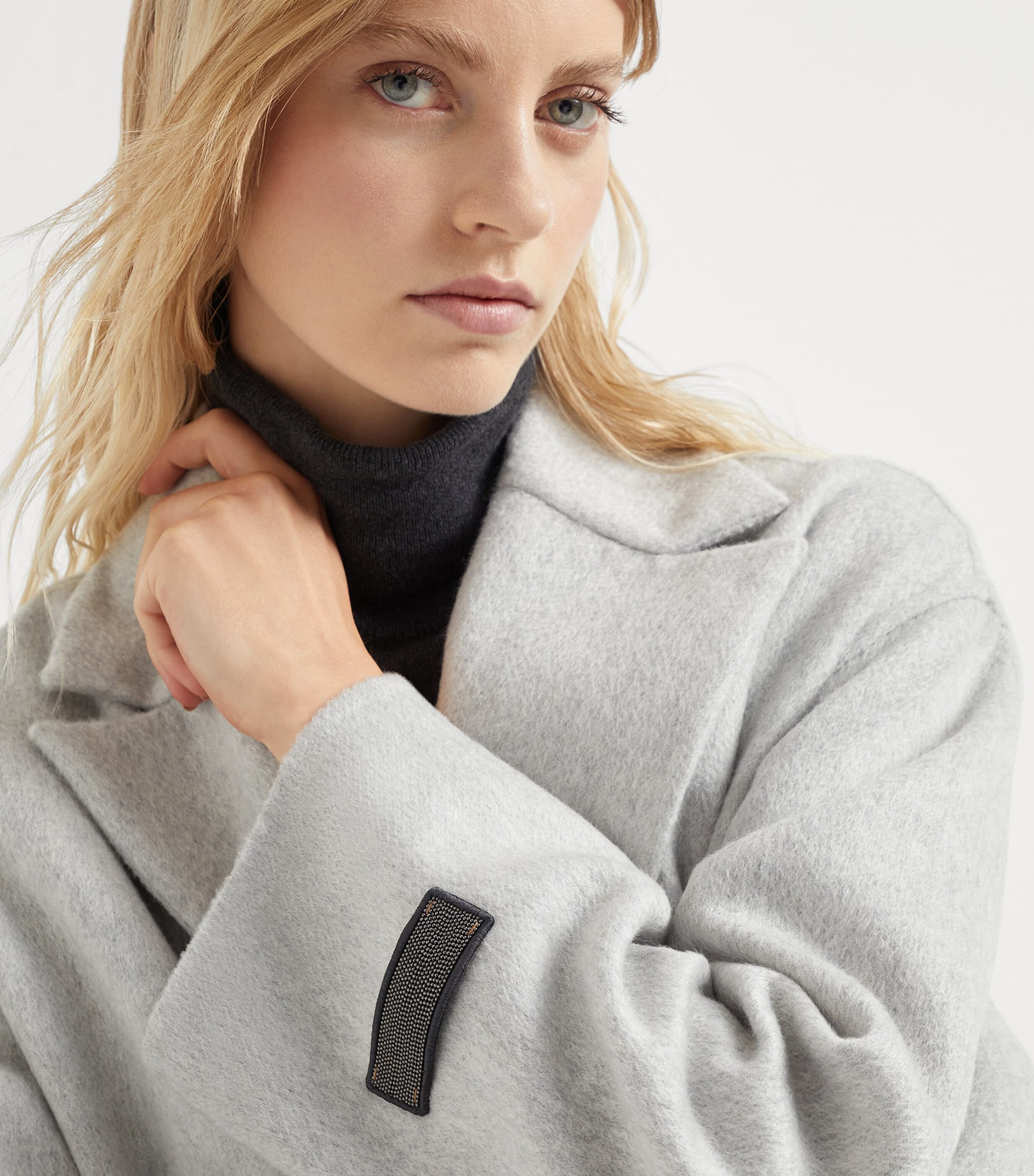 Cashmere Double-Breasted Peacoat C072 Image 2