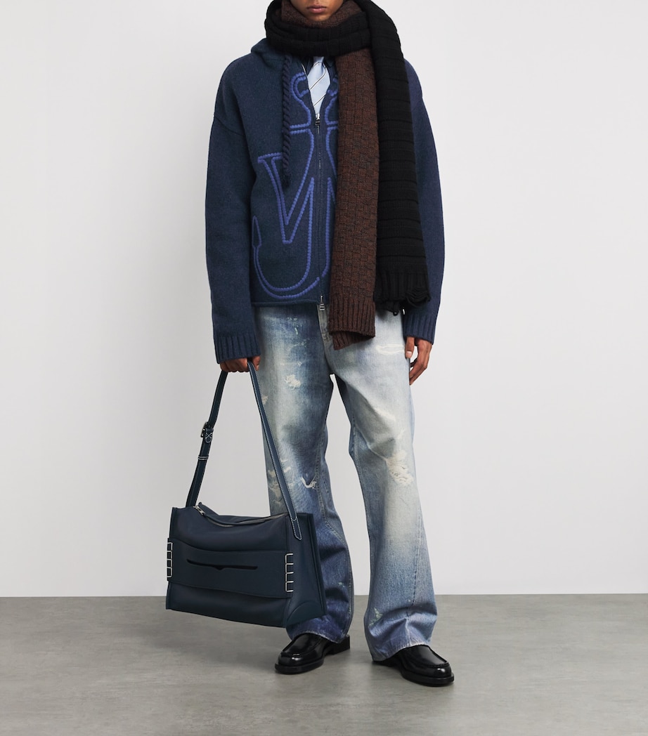 Wool Anchor Hoodie STEEL BLUE Image 2