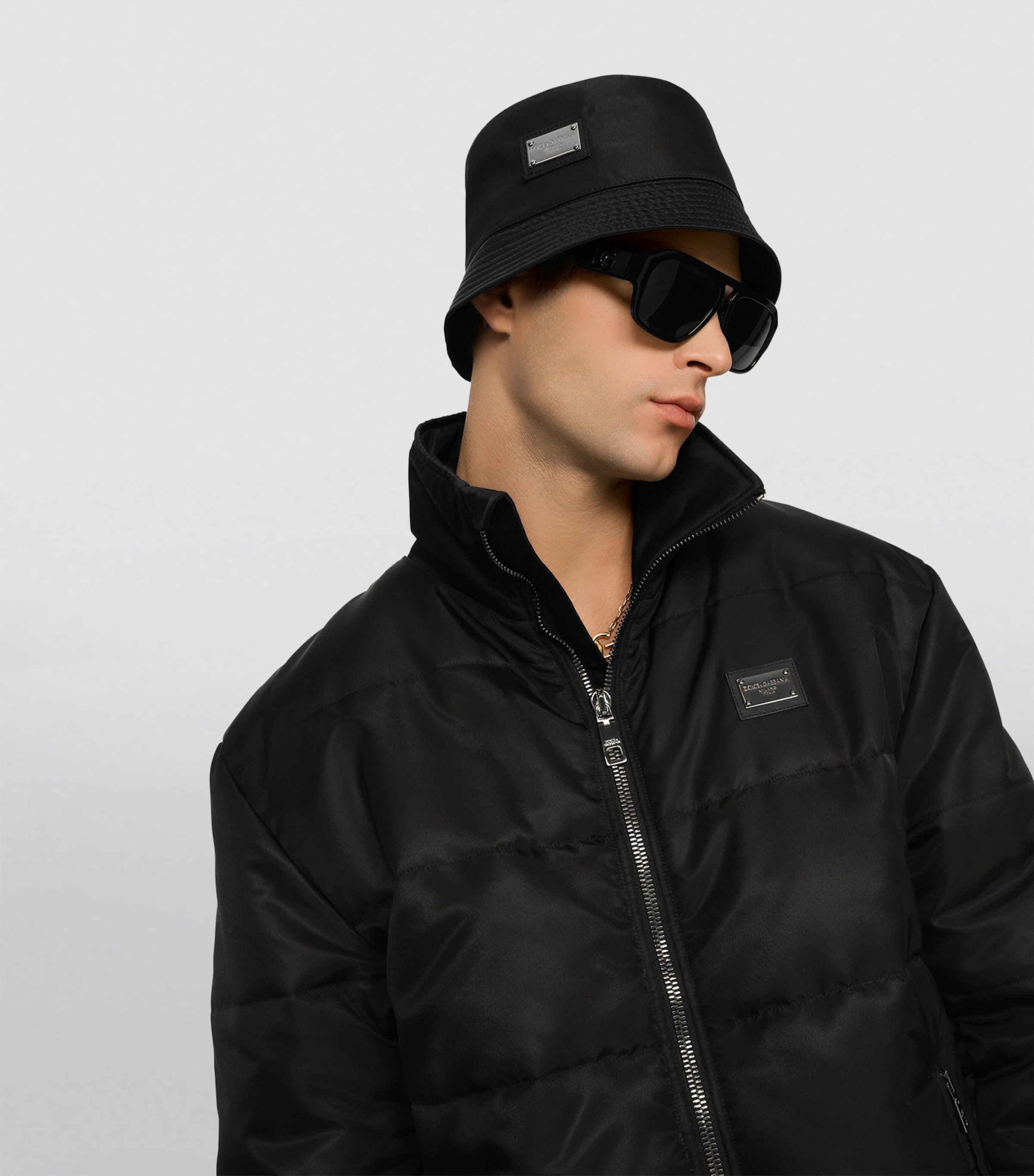 Nylon Essential Bucket Hat N0000-BLACK Image 3