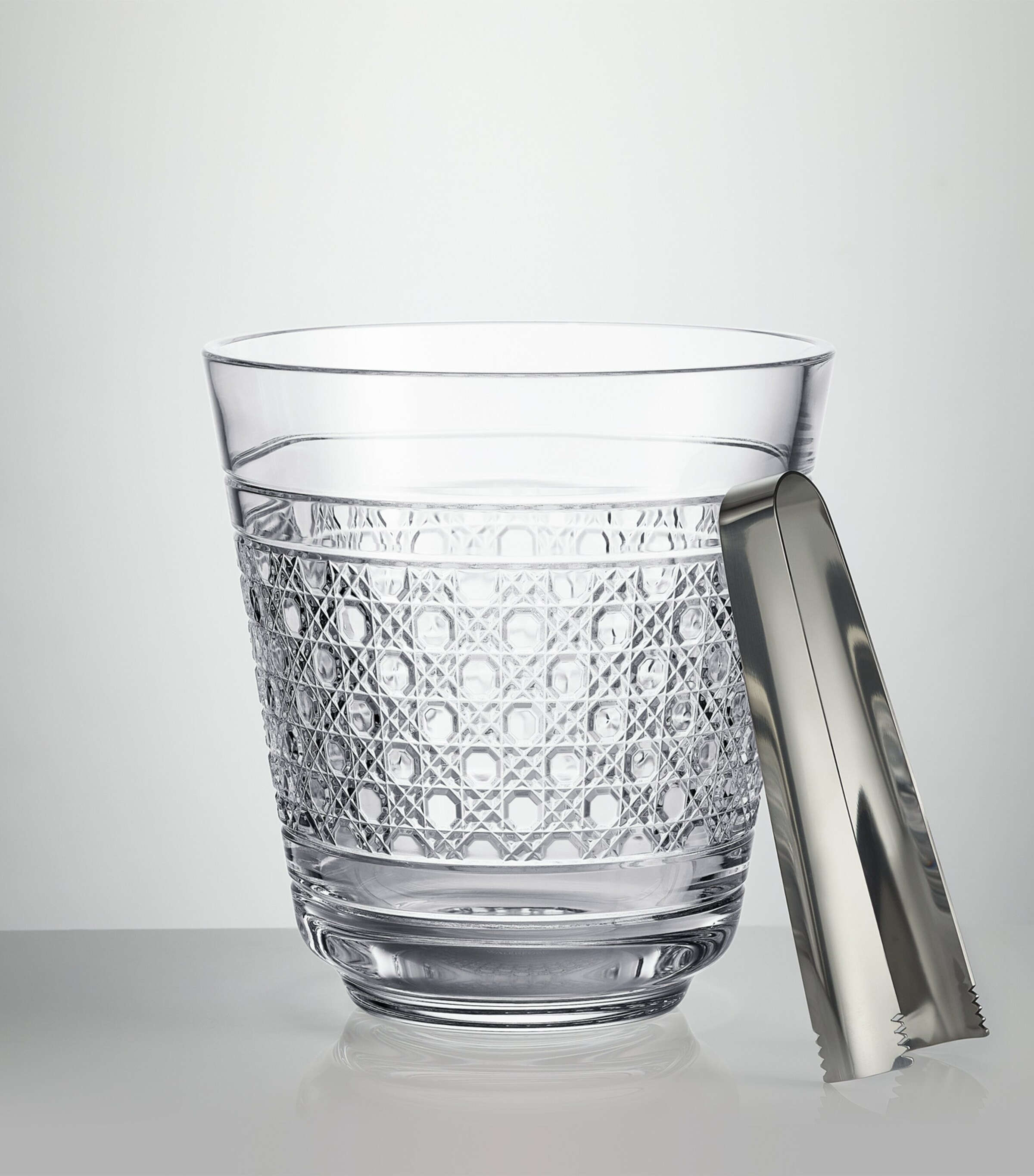 Waterford Crystal Opulence Ice Bucket and Tongs Set Clear Image 3