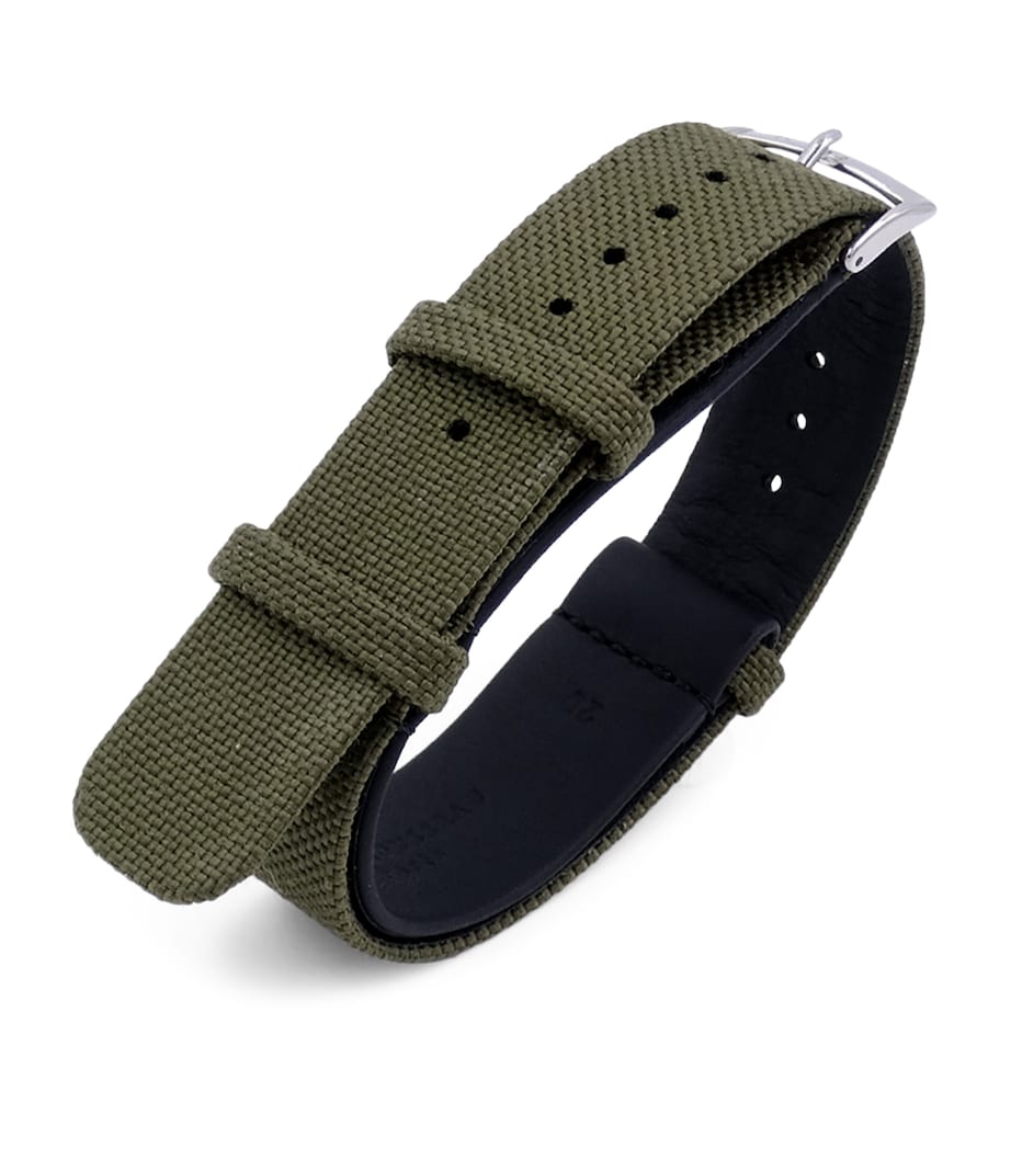 Jean Rousseau NATO Technical Fabric Watch Strap Green Image 2