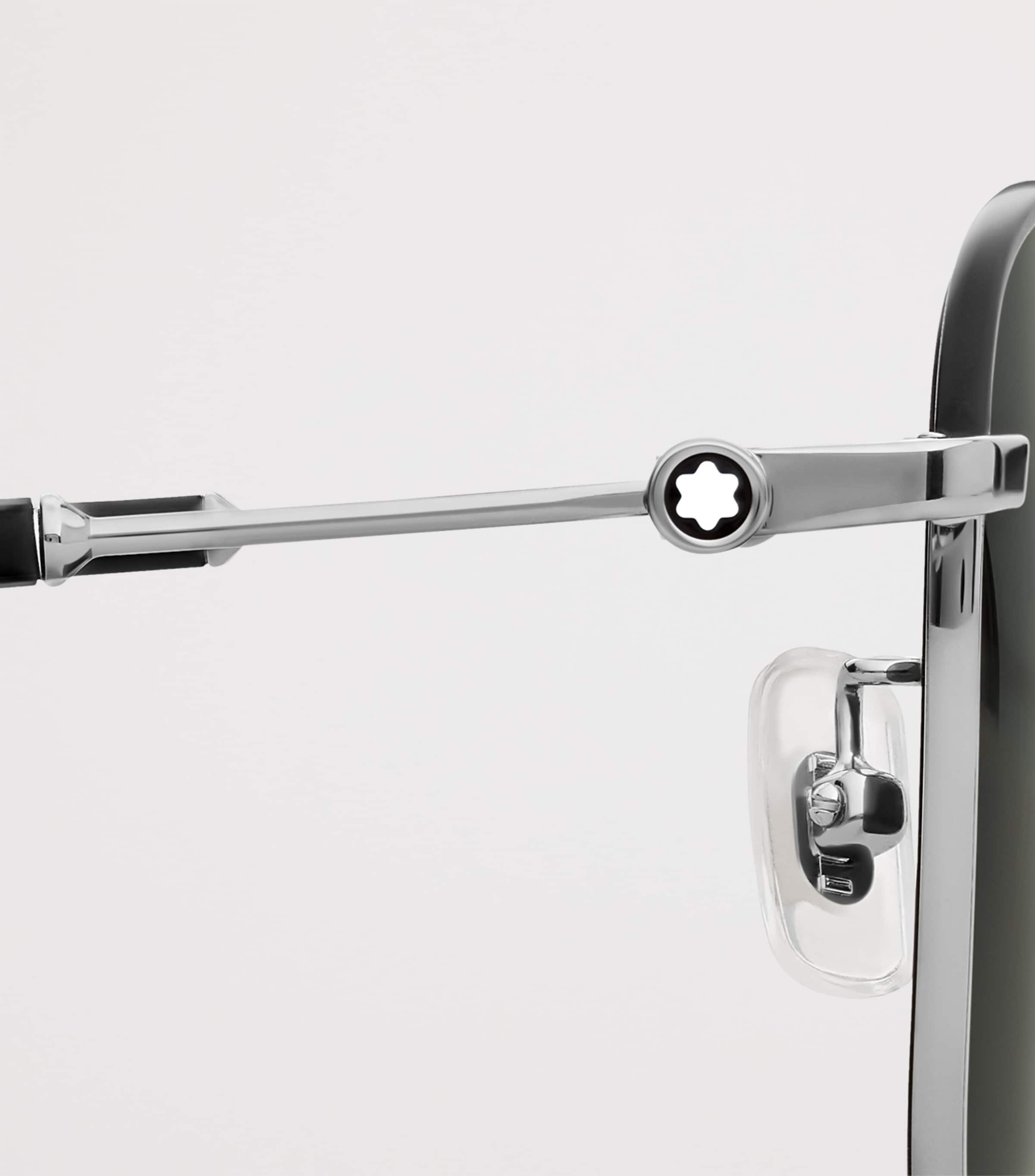 Montblanc Metal Square Sunglasses | Harrods US