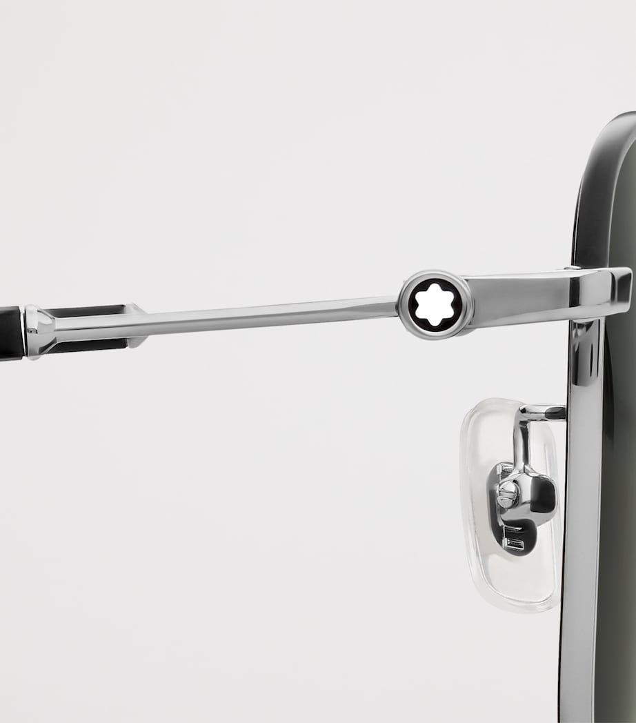 Metal Square Sunglasses BLACK Image 3