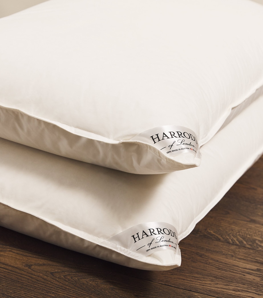 Harrods Of London Matterhorn Goose Down Pillow WHITE Image 3