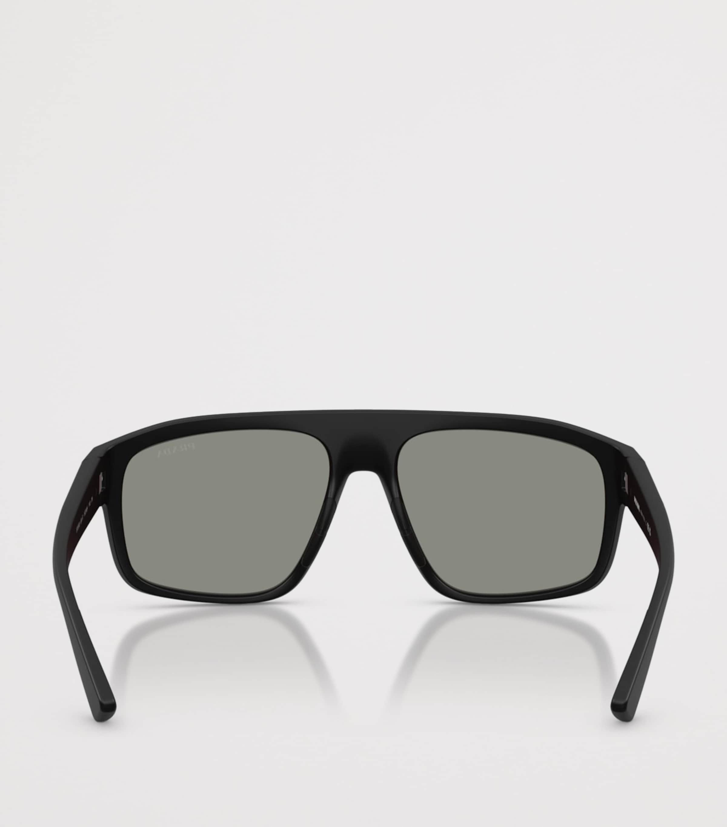 Prada Linea Rossa Injected B02S Aviator Sunglasses Black Image 4
