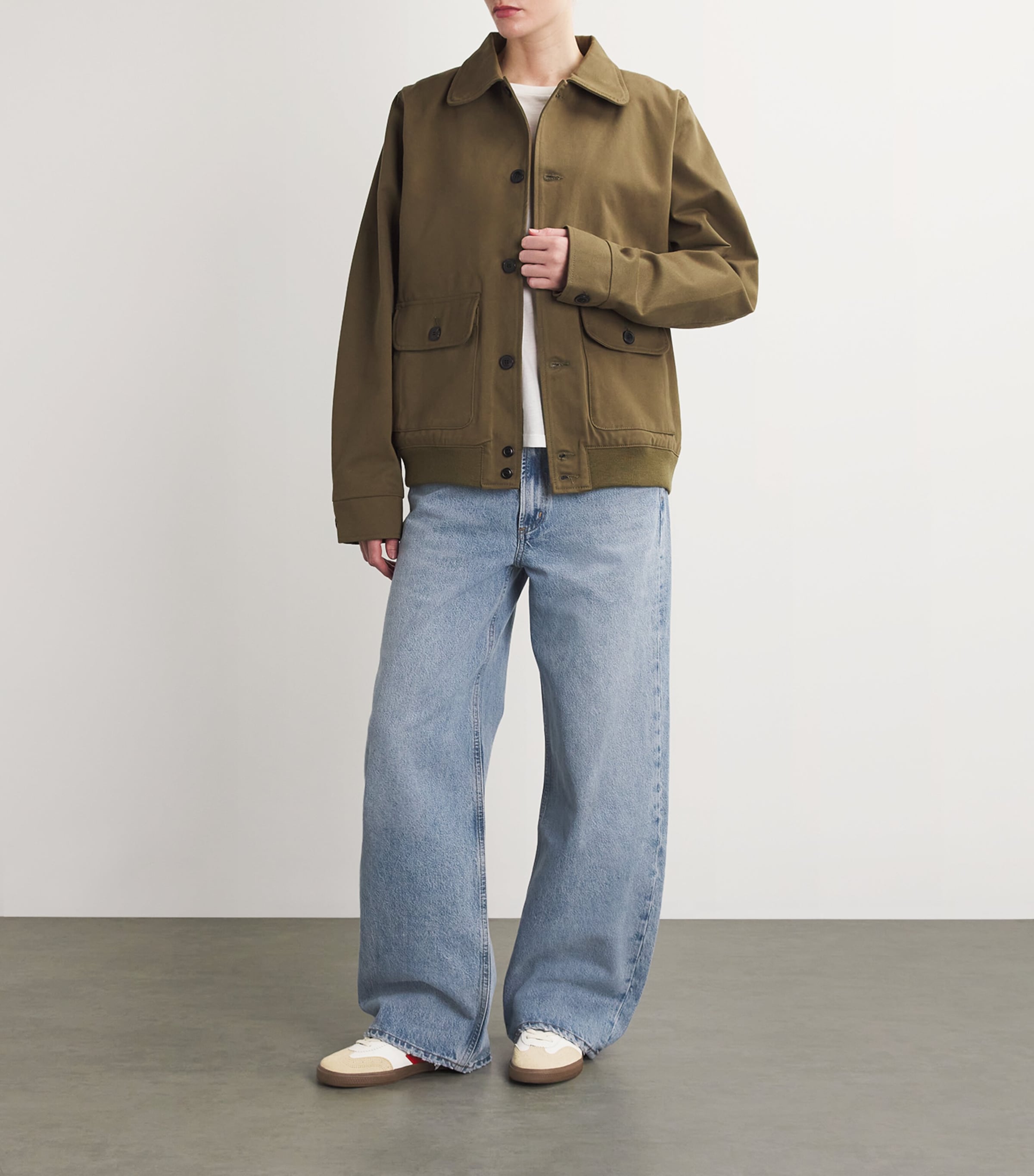 Leather Volley Sneakers RED Image 5