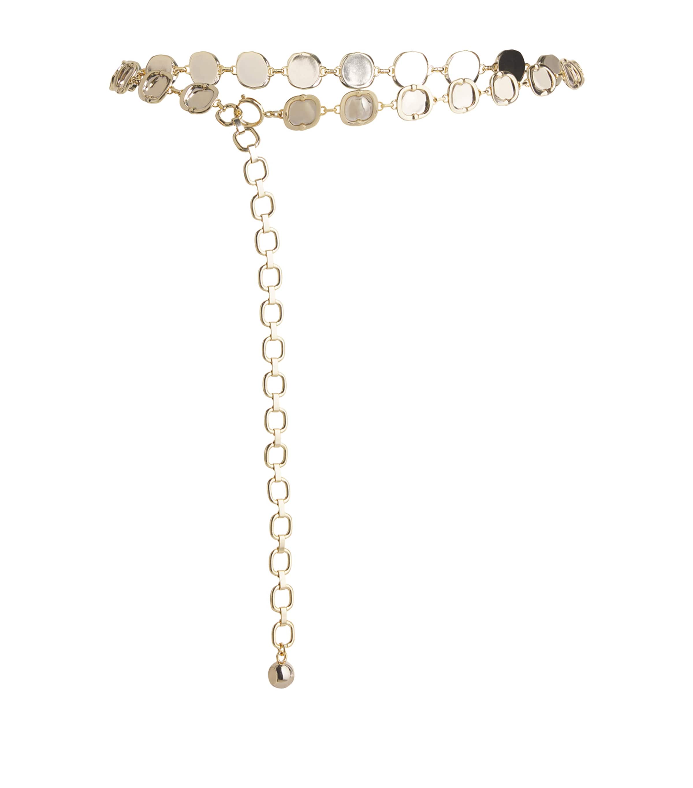 Claudie Pierlot Pebble Chain Belt In Gold