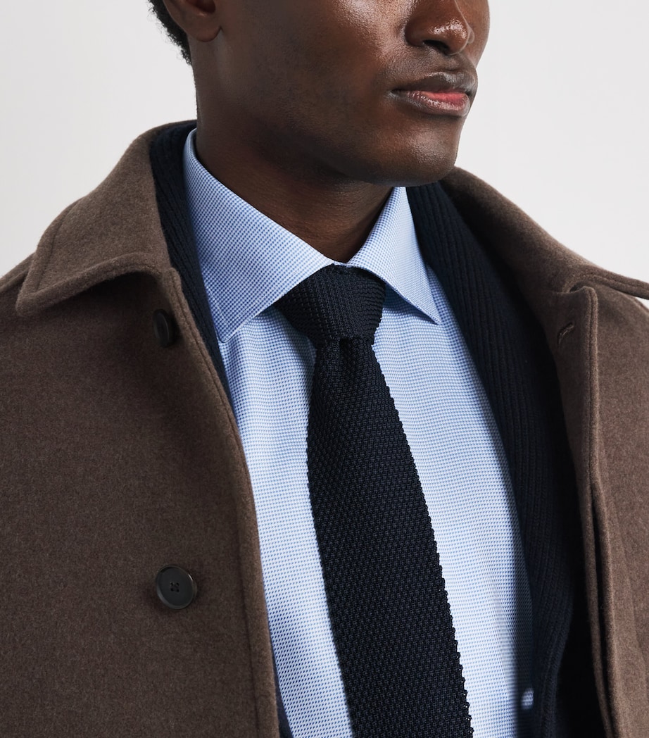 Cotton Twill Contemporary Fit Shirt 22 LIGHT BLUE Image 6