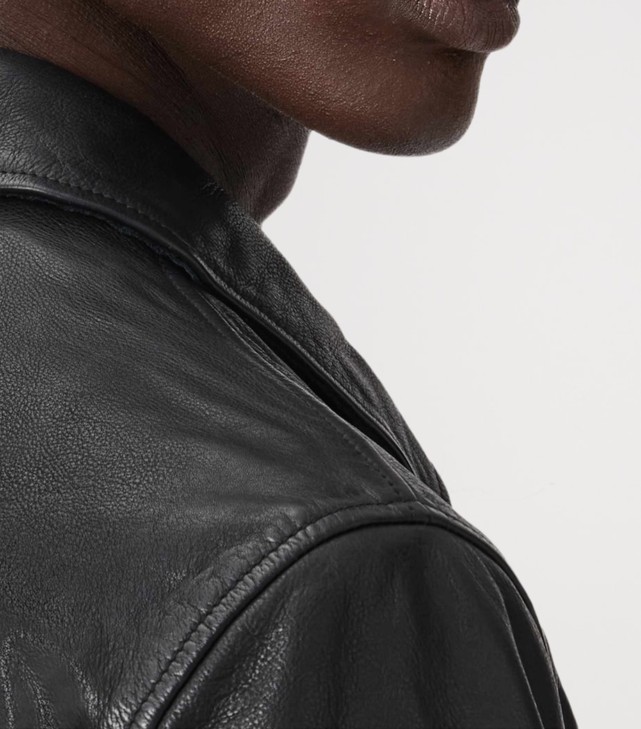Nates Leather Jacket BLACK Image 5