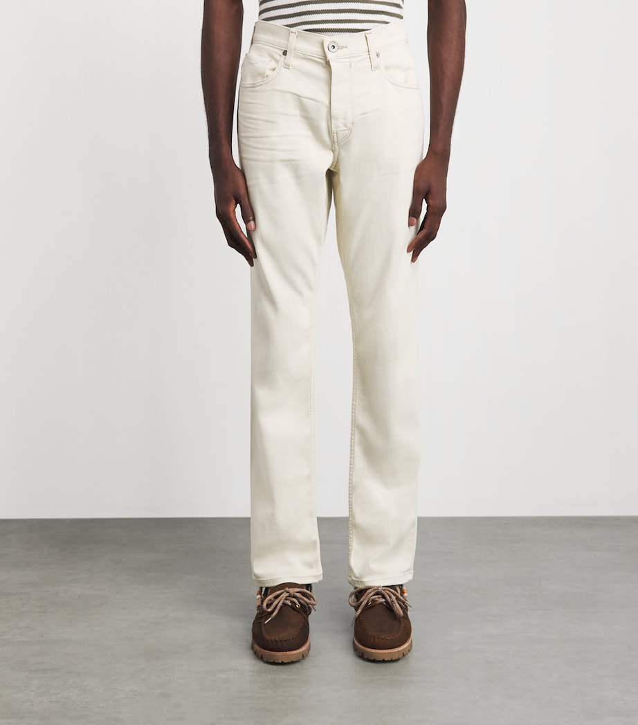 PAIGE Mens Federal Slim Jeans Rice Water Image 4