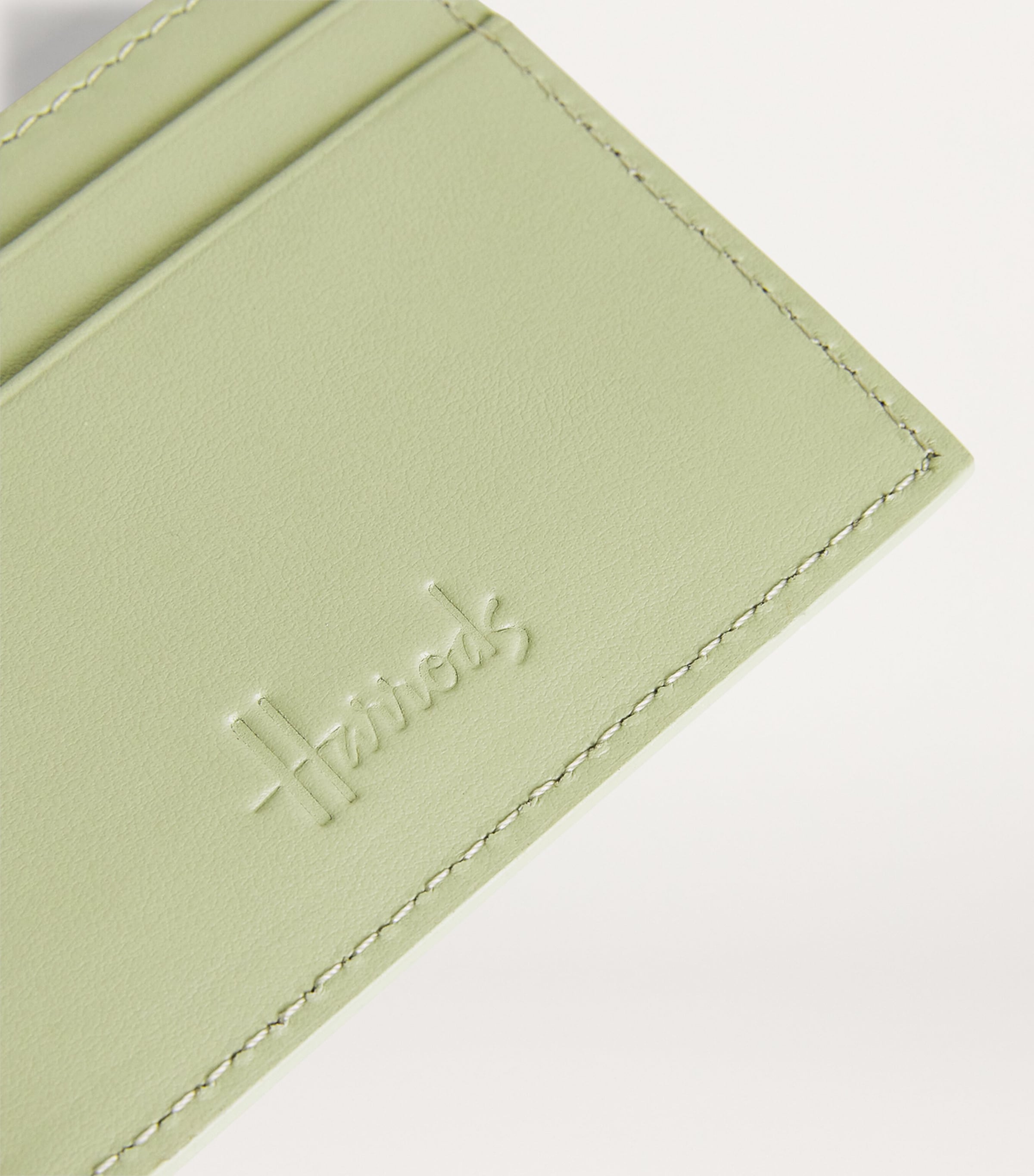 Leather Card Holder GREEN Image 3