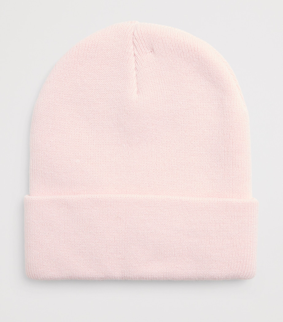 Knitted Logo Beanie PINK Image 2