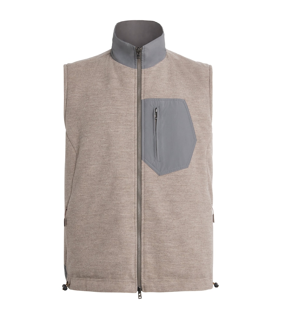 Reversible Padded Explorer Gilet N41 OYSTER Image 1
