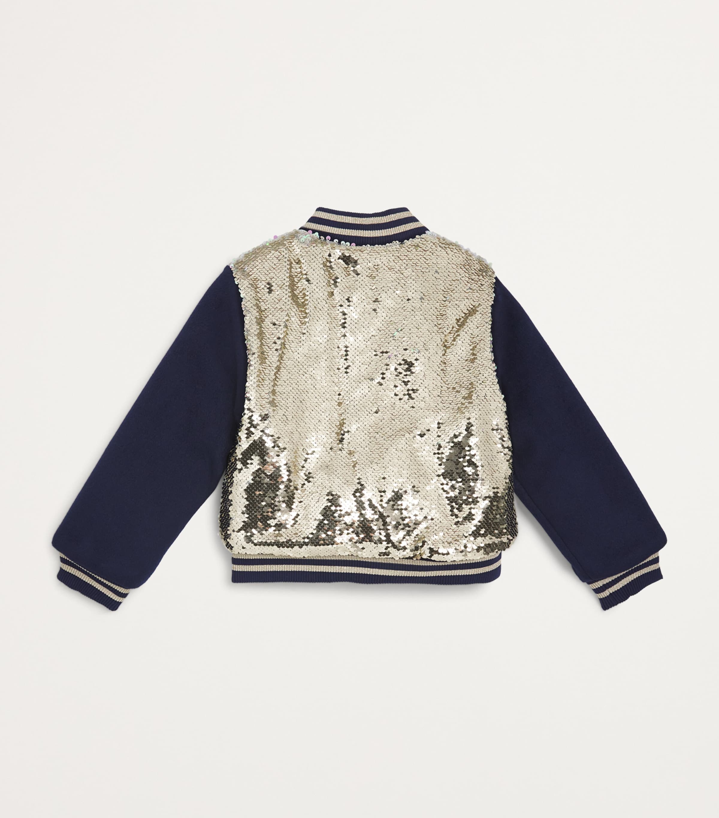 Sequin-Embellished Bomber Jacket (4-12 Years) Z98 GOLDEN Image 2
