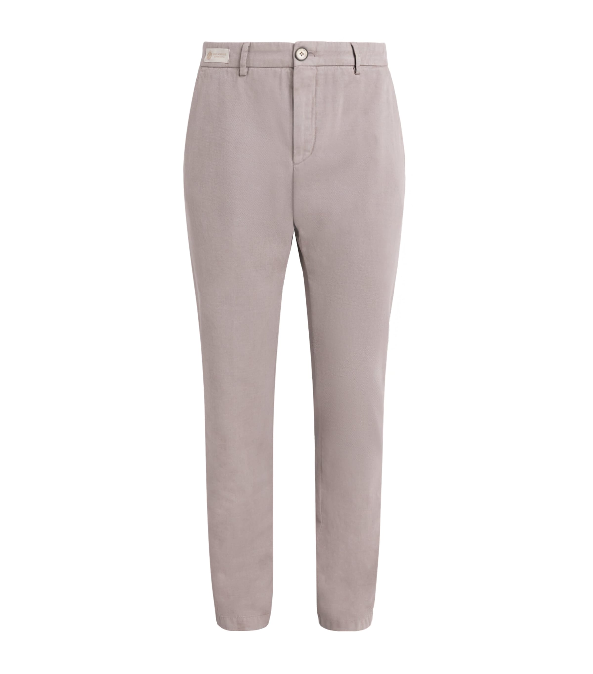 Paul & Shark Mens Cotton-Cashmere Straight Chinos Fungo Image 1