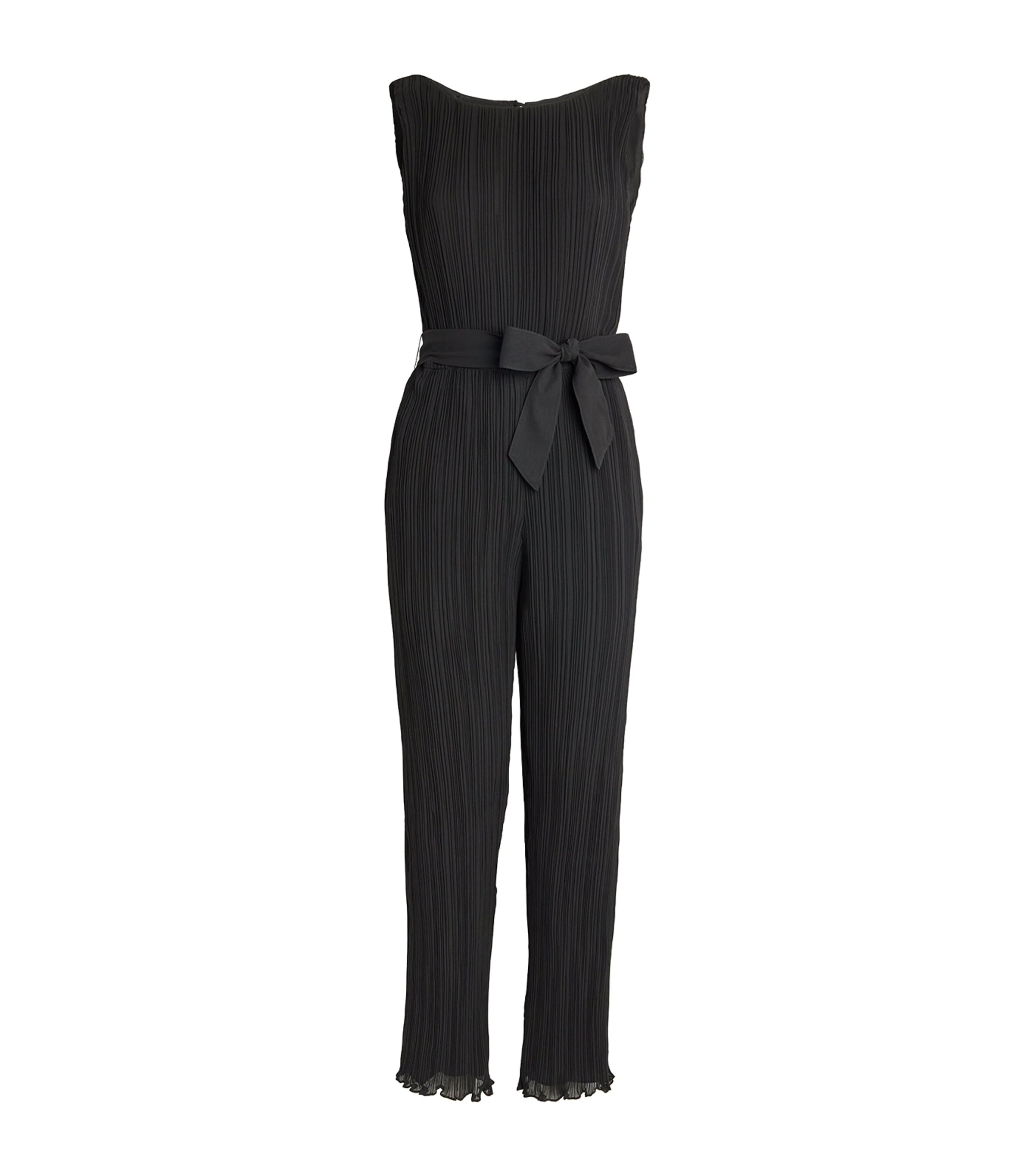 Claudie Pierlot Pleated Jumpsuit In Black