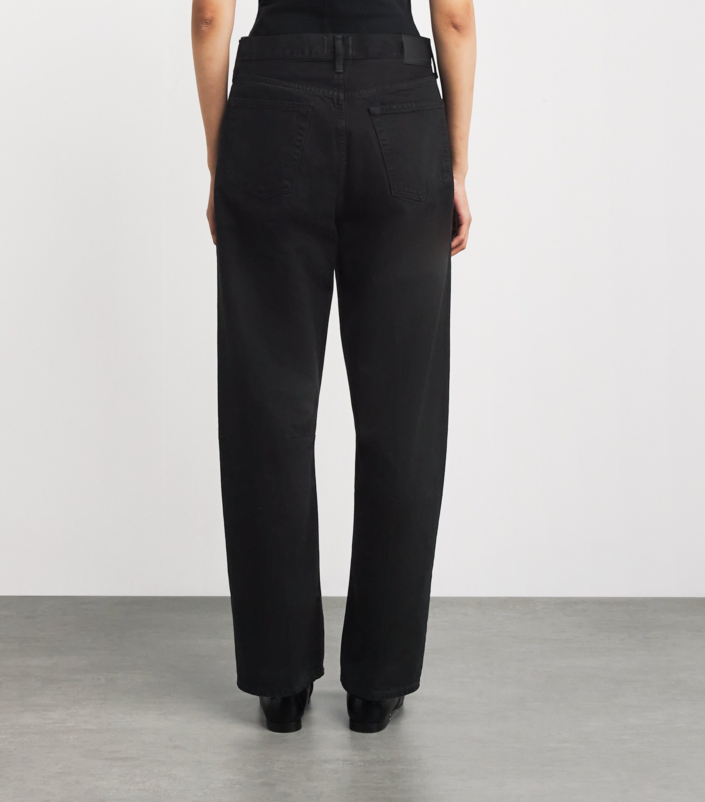 Miro Long Relaxed Jeans SOLID BLACK Image 4