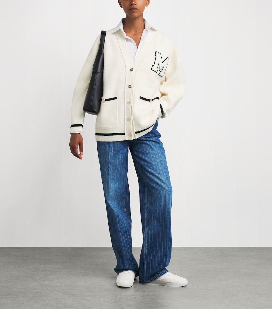 Monogram Appliqué Cardigan ECRU Image 2