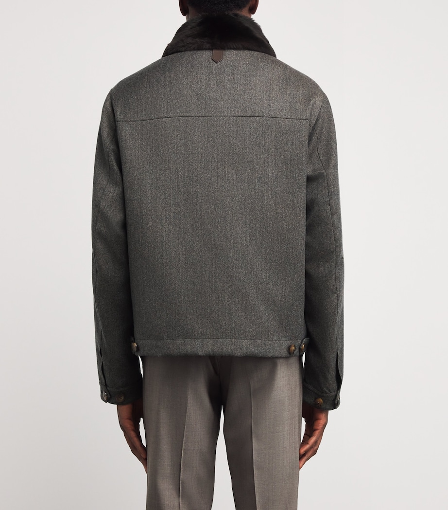 Fur-Collar Hybrid Jacket 701 Image 4